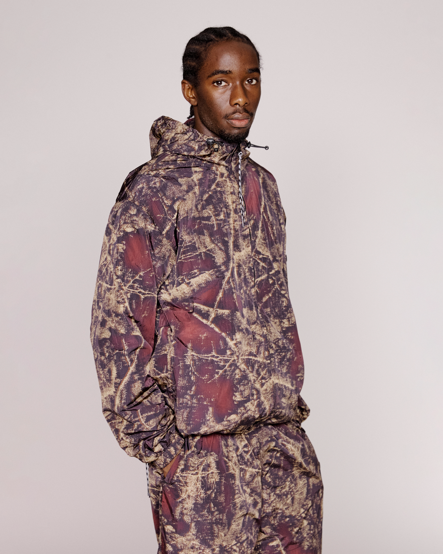 Forest Glitch Nylon Jacket