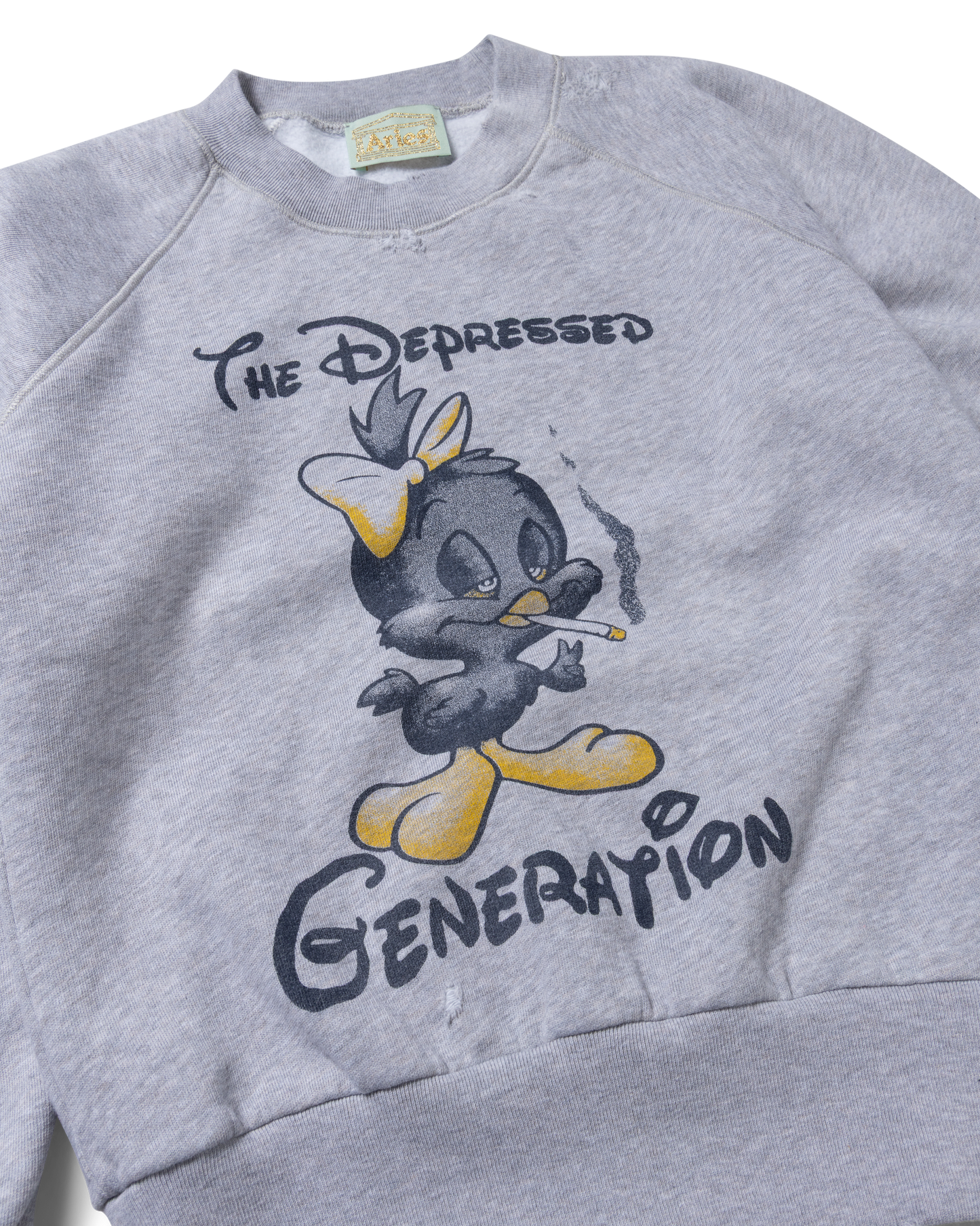 Destroyed Weedie Pie Raglan Sweat