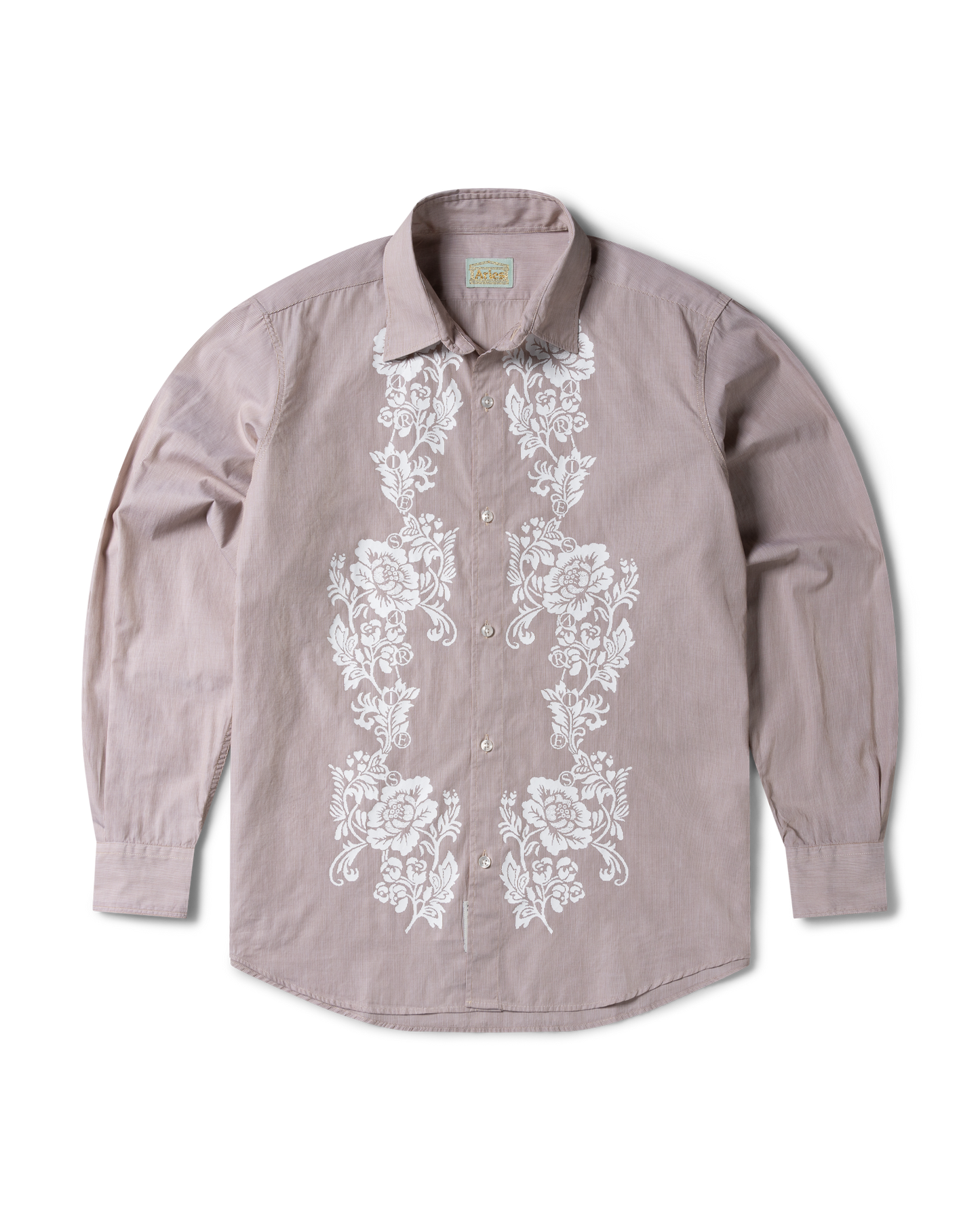 Lace Overprinted Poplin Shirt