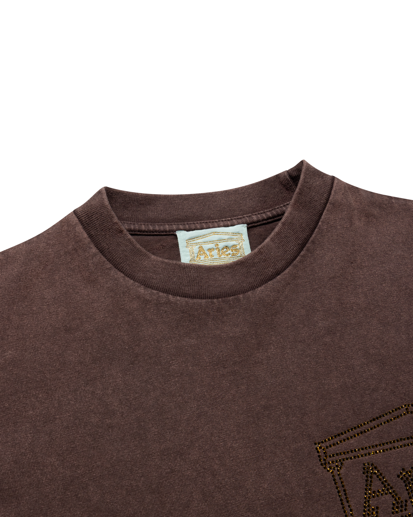 Aged Diamante Temple LS Tee