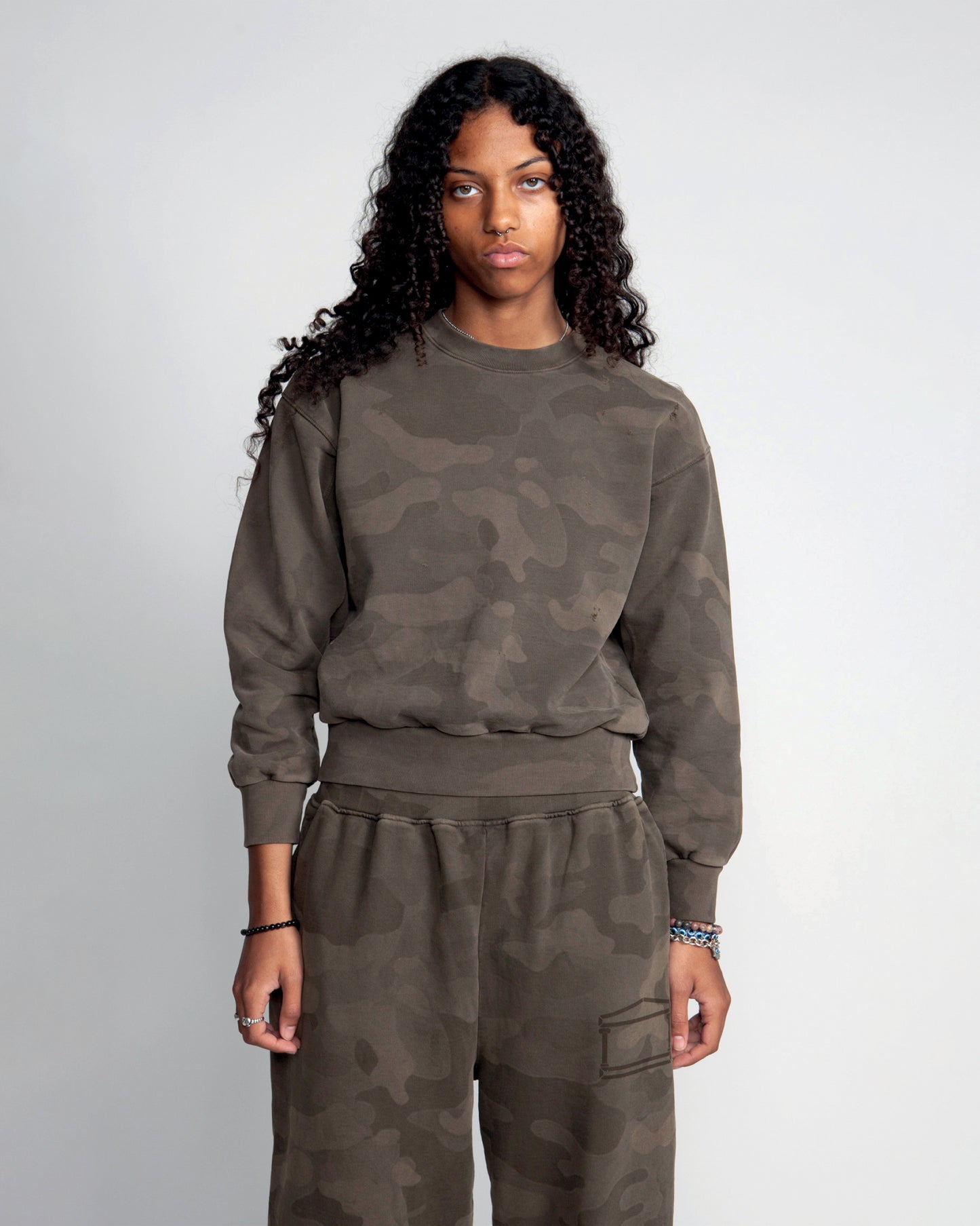 Aged Camo Sweat