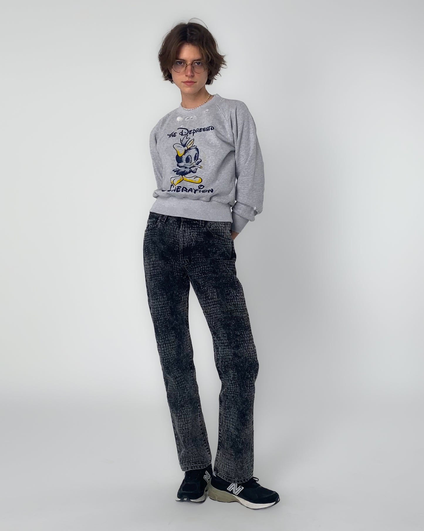 Destroyed Weedie Pie Raglan Sweat