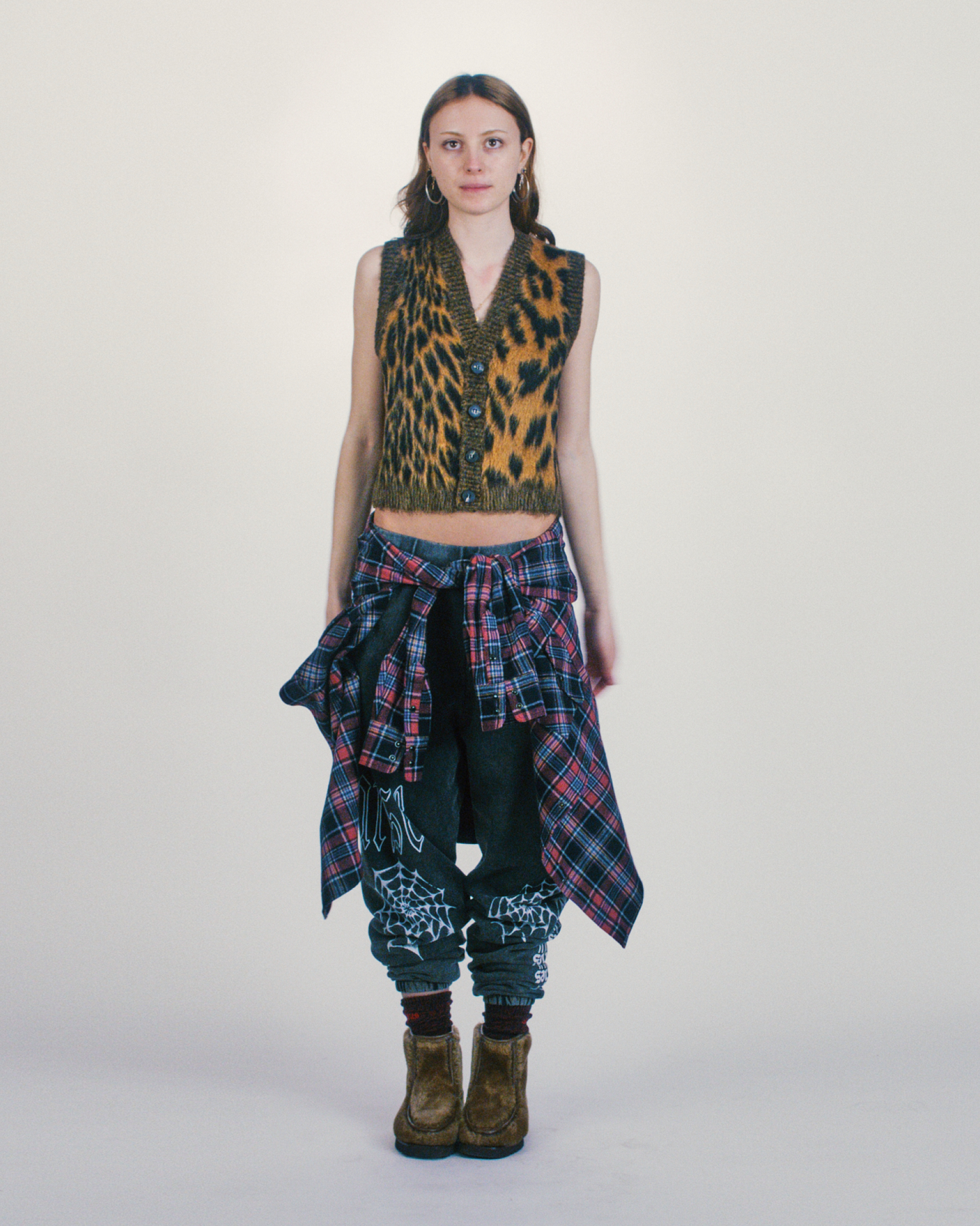 Brushed Leopard Vest
