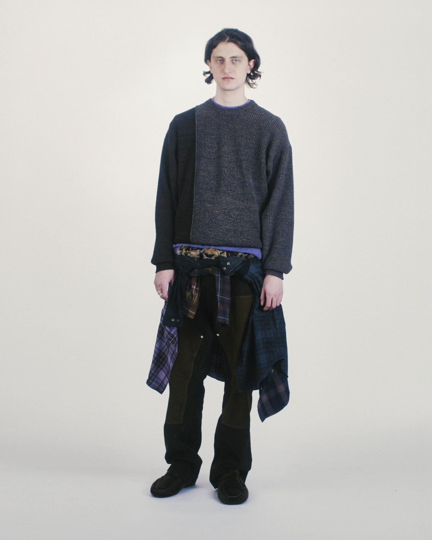 Bi-colour Fisherman Sweater