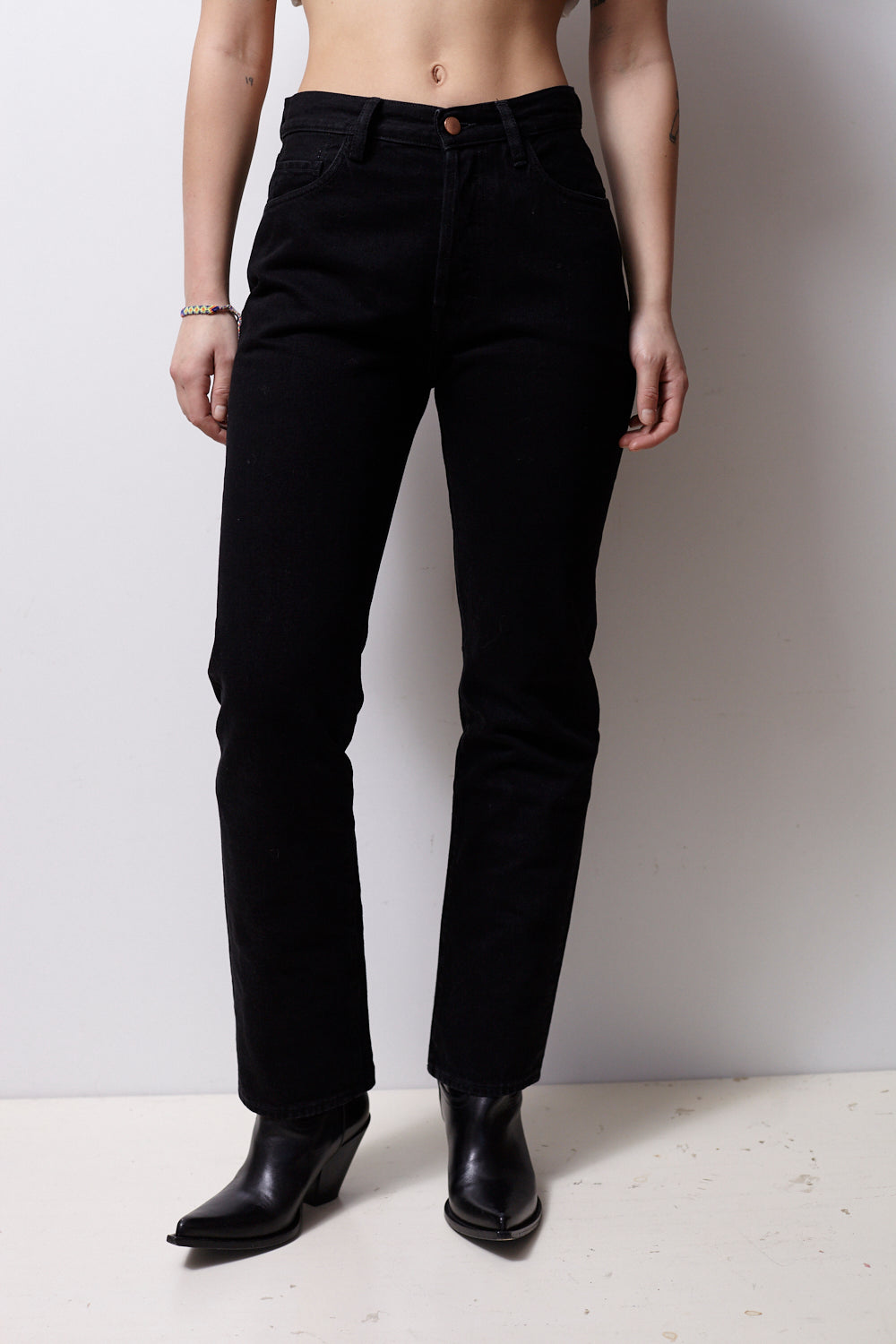 Lilly Selvedge Black Jeans