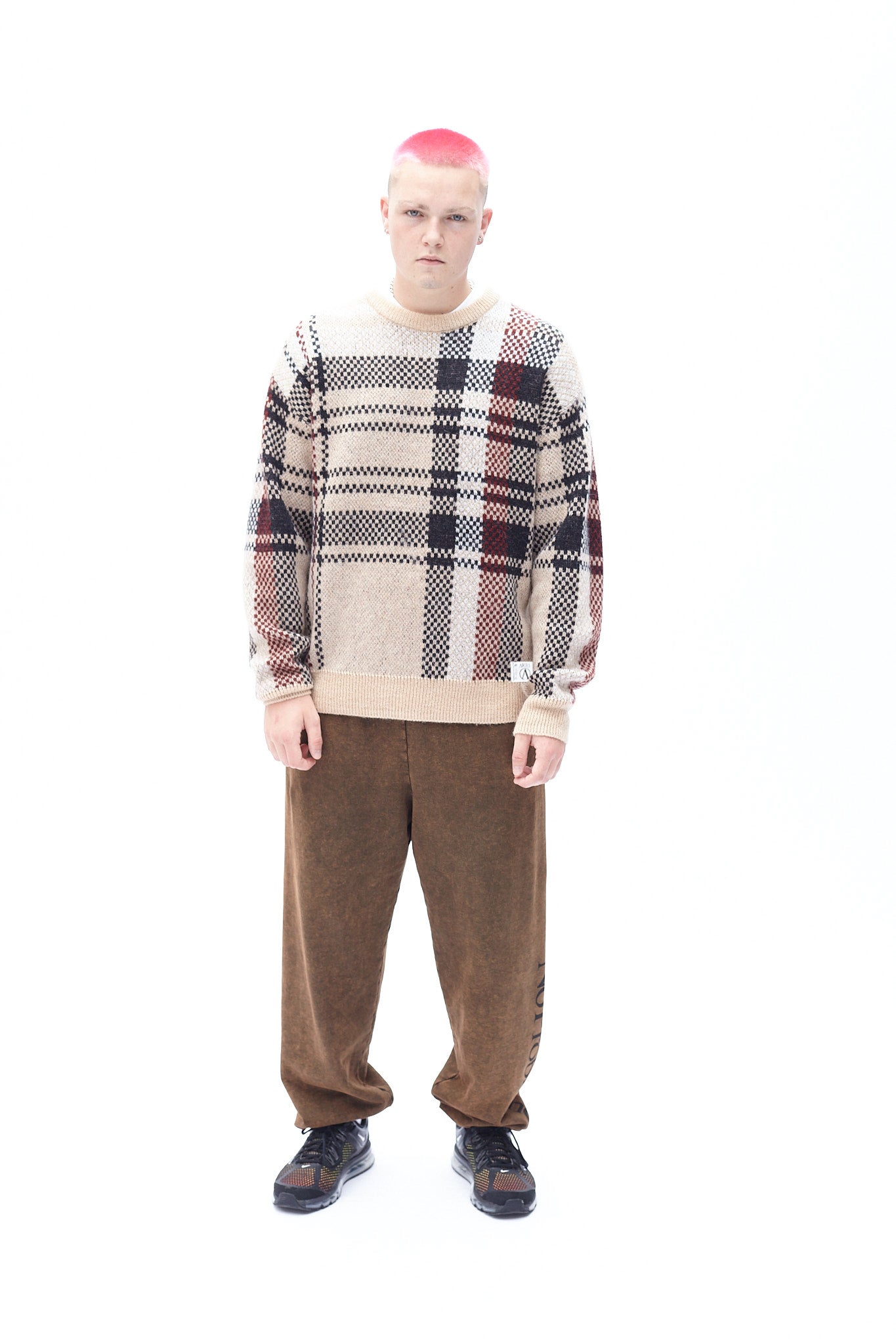 Johnny Plaid Crew Neck Jumper