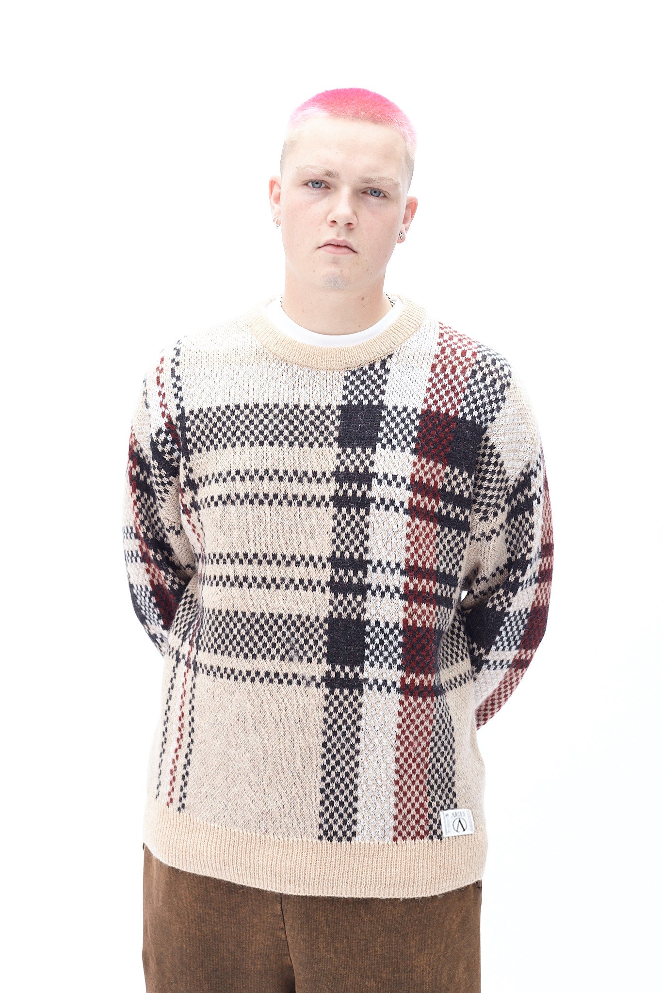 Johnny Plaid Crew Neck Jumper