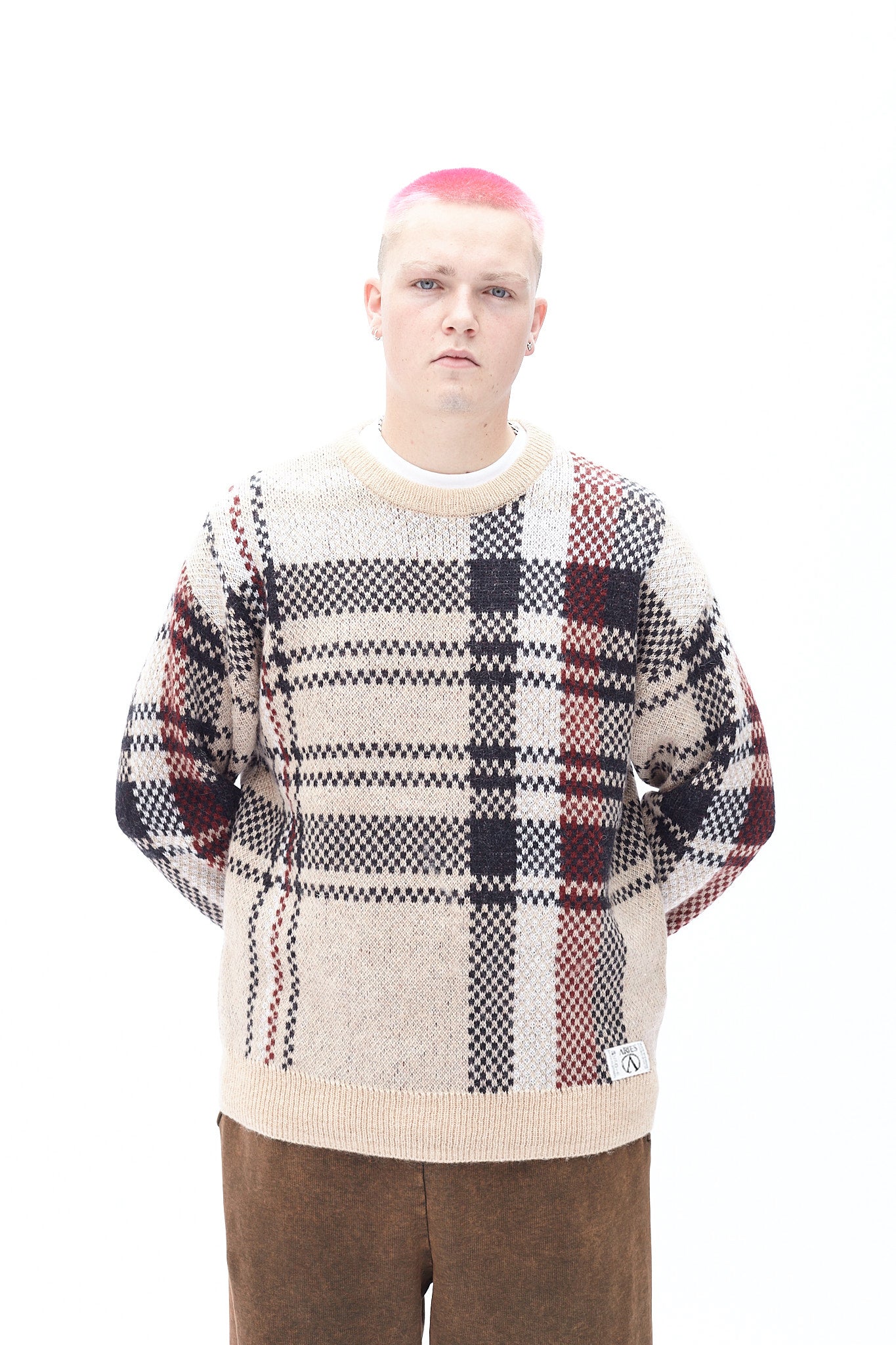 Johnny Plaid Crew Neck Jumper