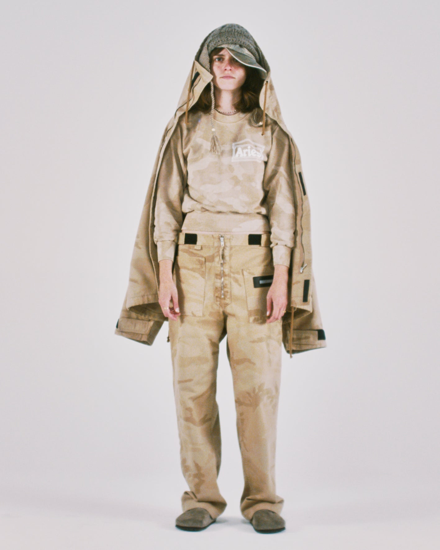 Aged Temple Camo Sweat