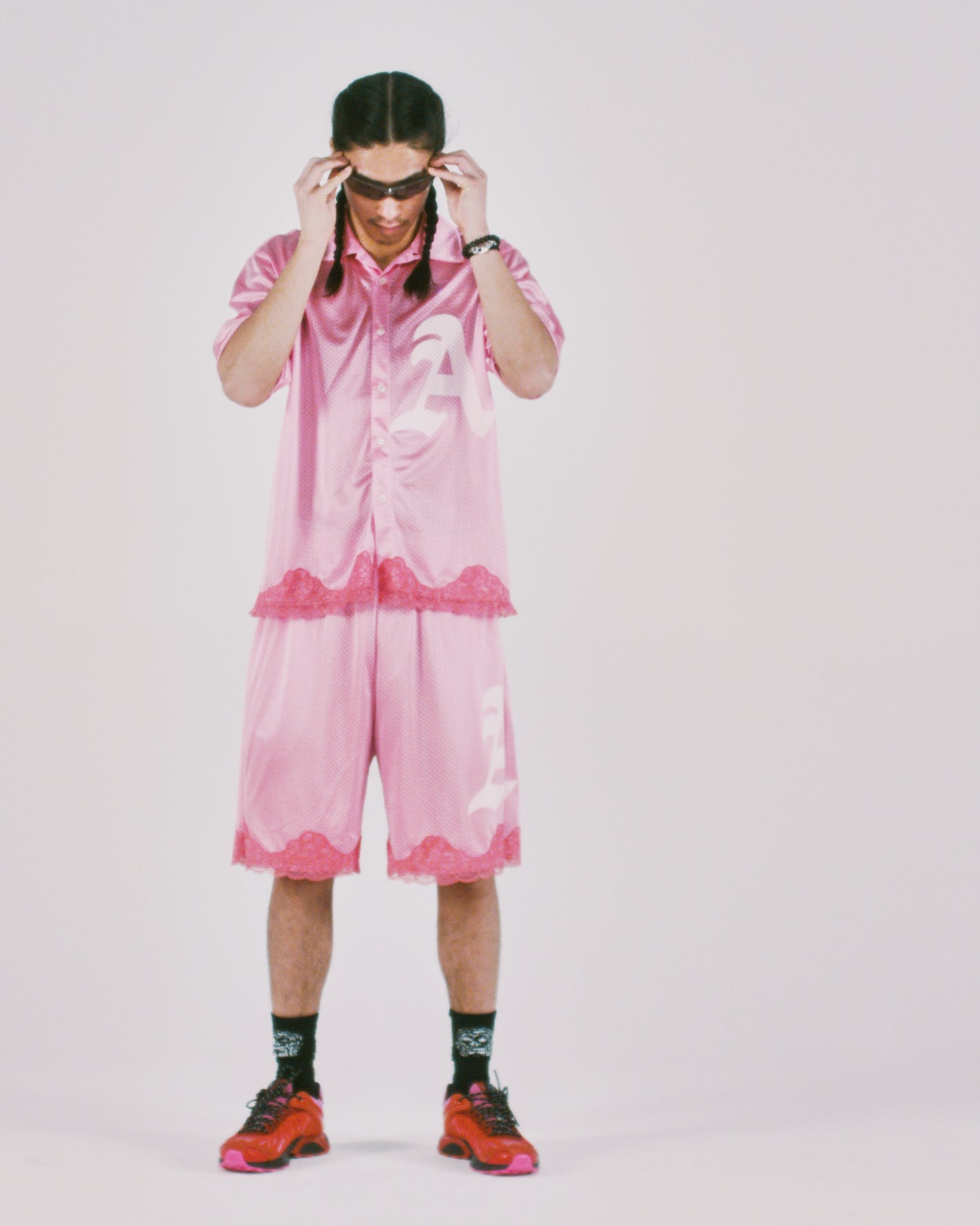 Gothic Lace Airtex Shorts