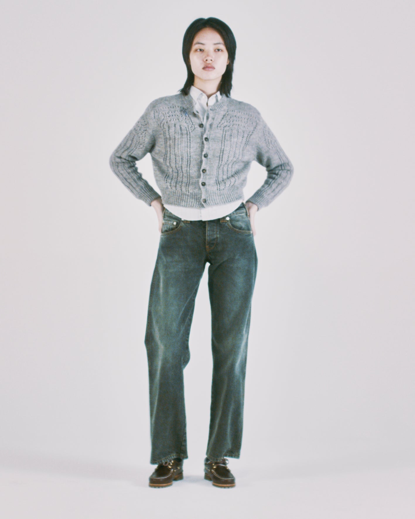 Pointelle Column Cardigan