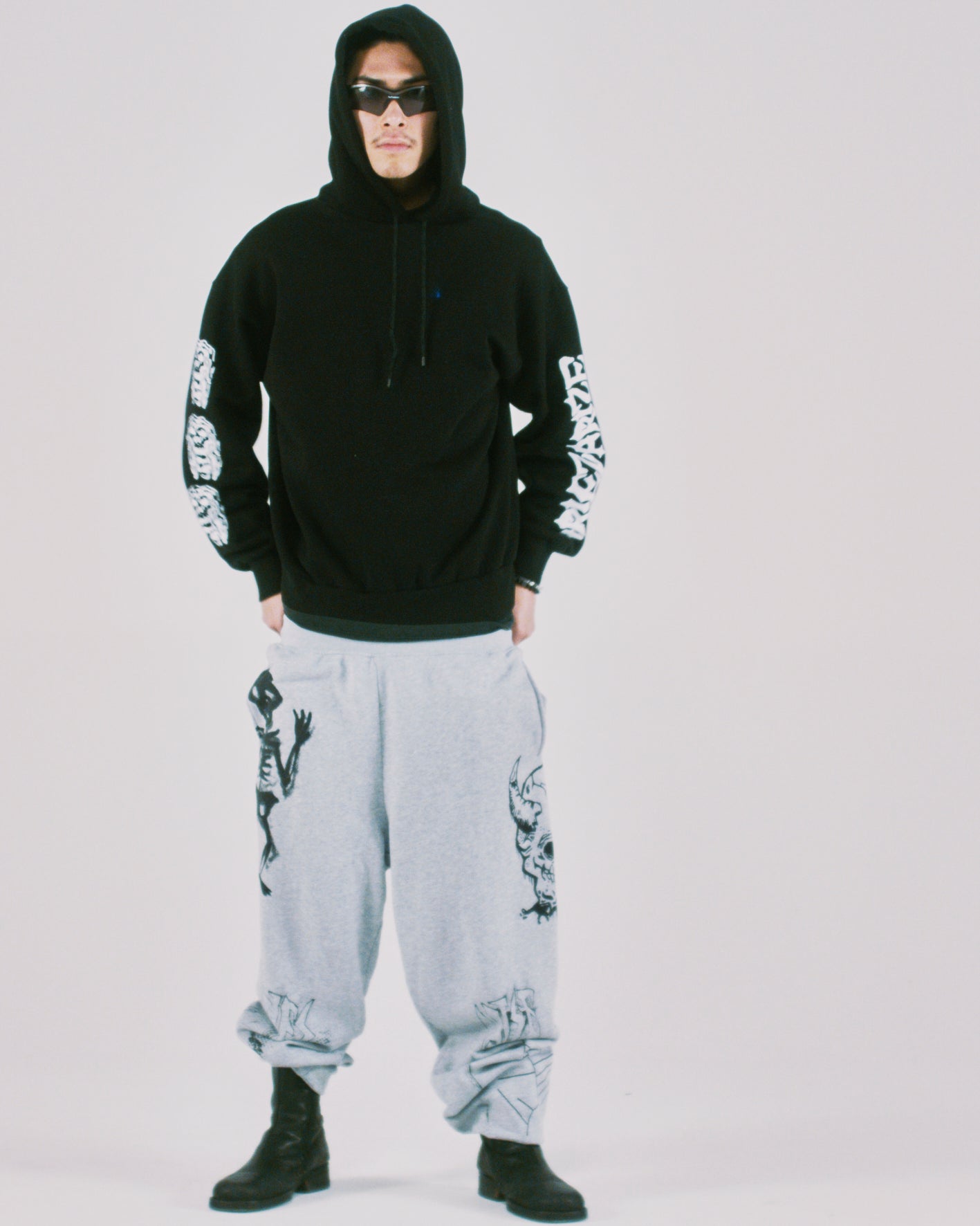 Meow Embroidered Hoodie