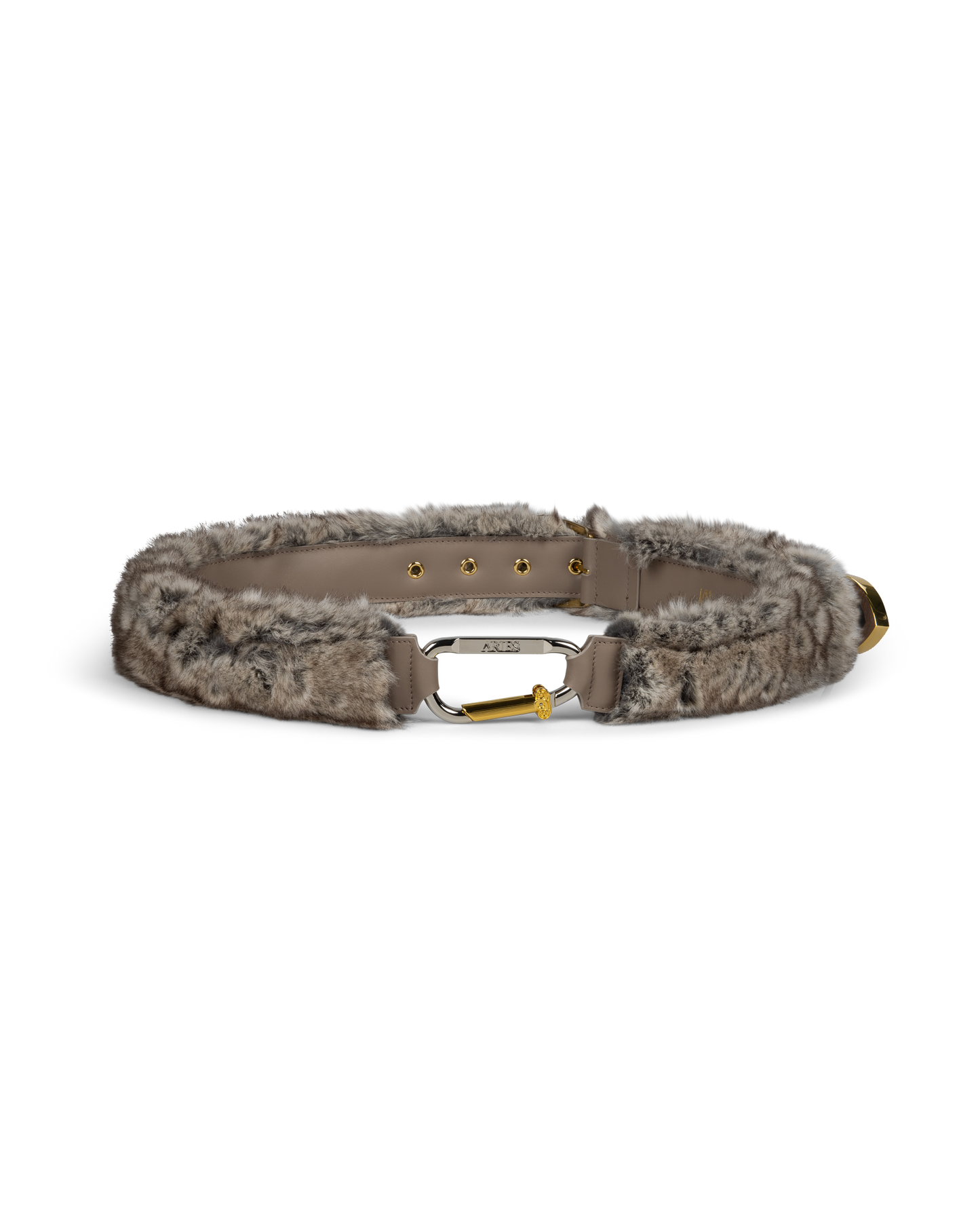 Faux Chinchilla Mazzo Belt