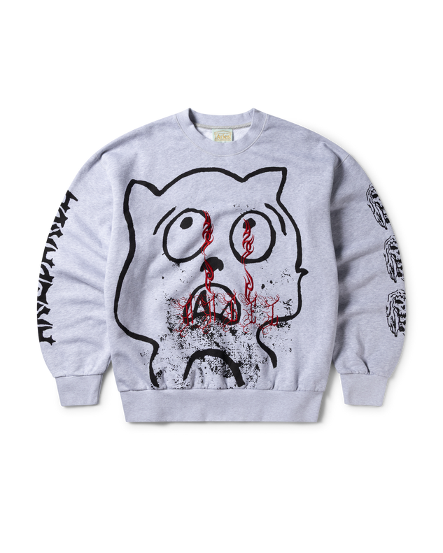 Meow Embroidered Sweat