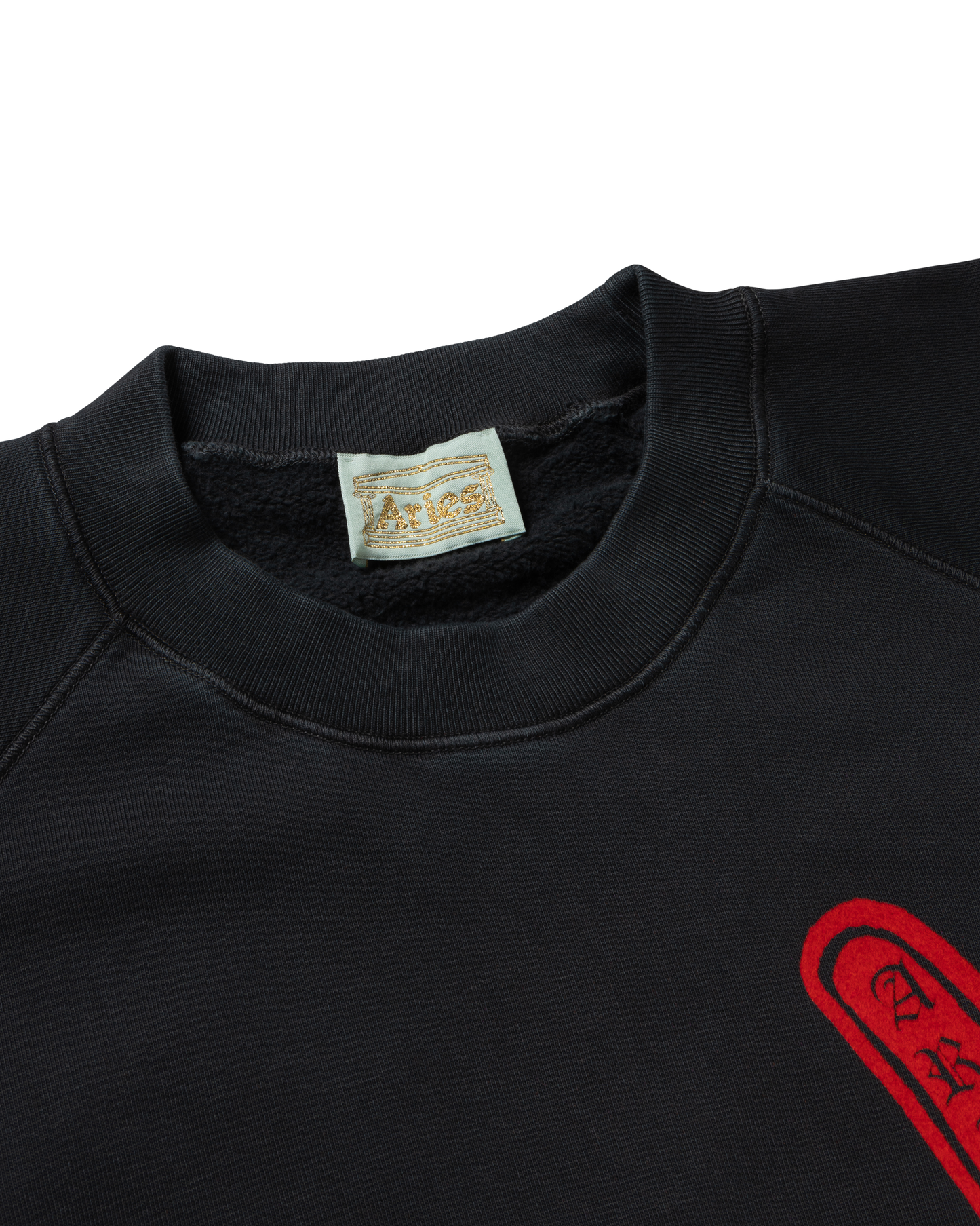 Faded Supportive Finger Raglan Sweat