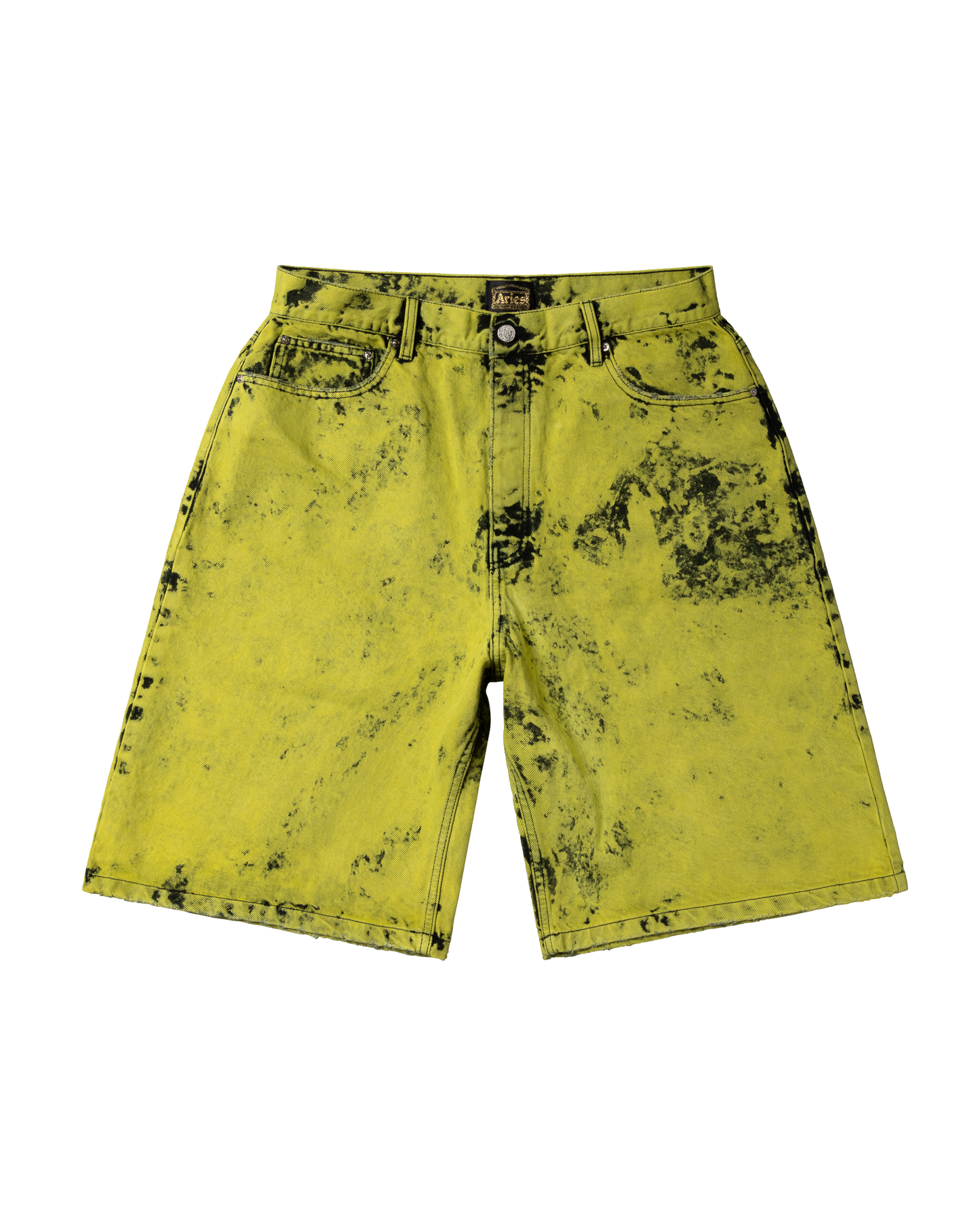 Heavy Acid Wash Wide Leg Short