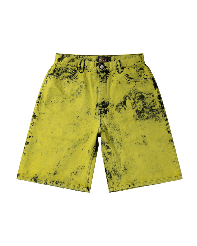 Heavy Acid Wash Wide Leg Short