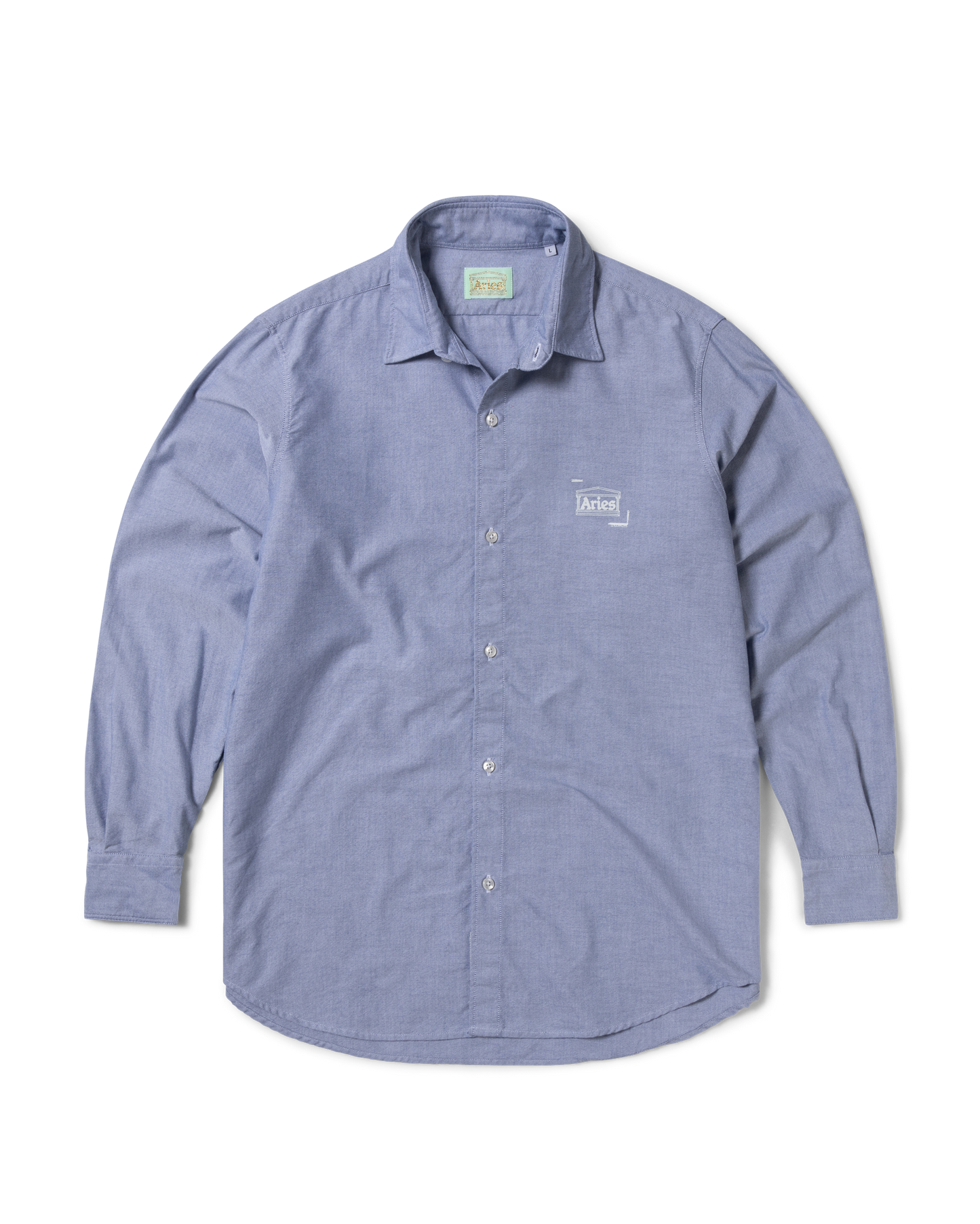 Printed Temple Oxford Shirt