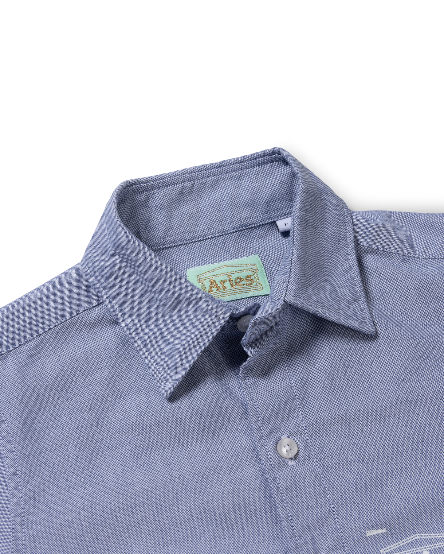 Printed Temple Oxford Shirt