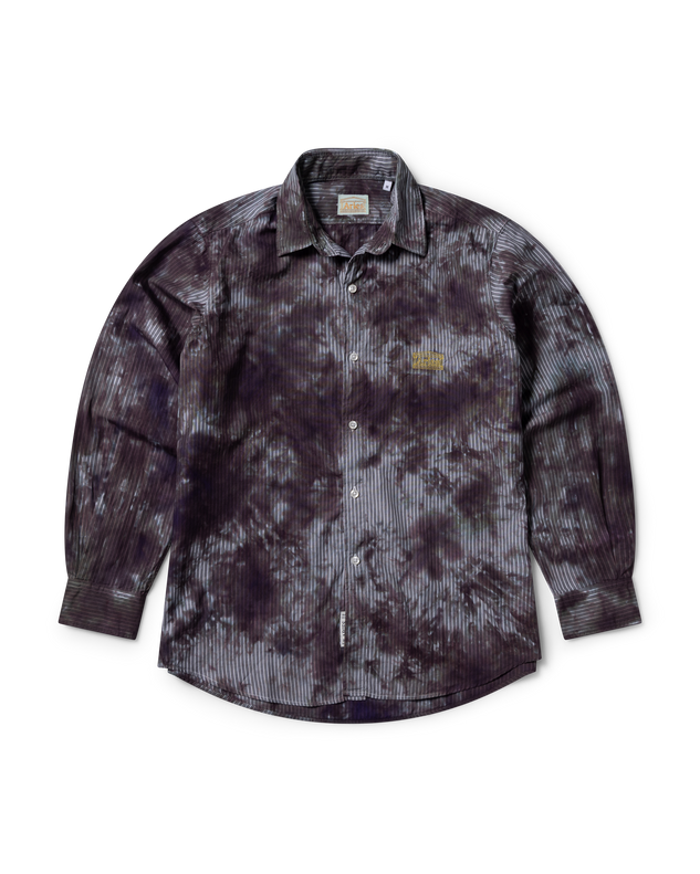 Tie Dye Stripe Poplin Shirt