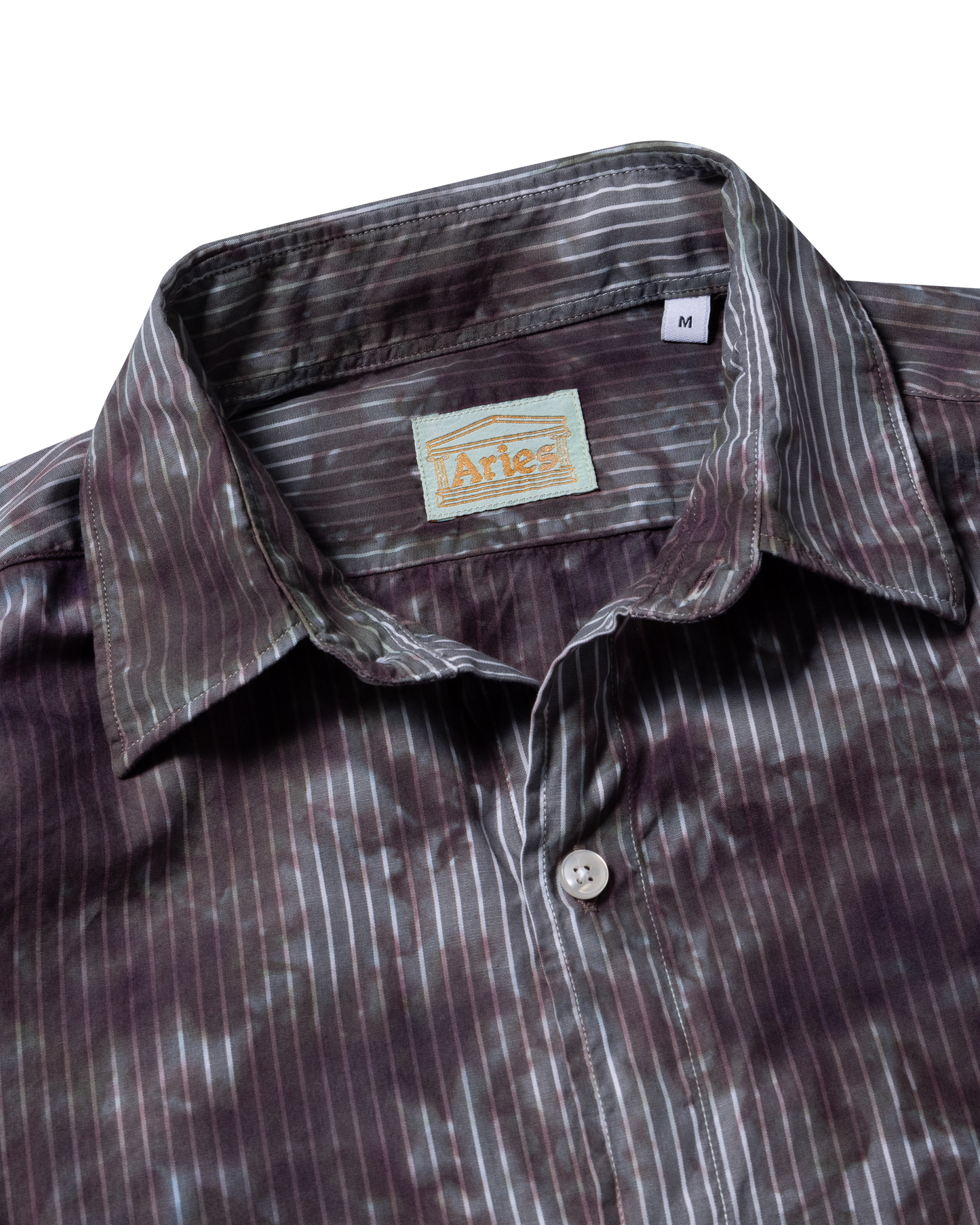 Tie Dye Stripe Poplin Shirt