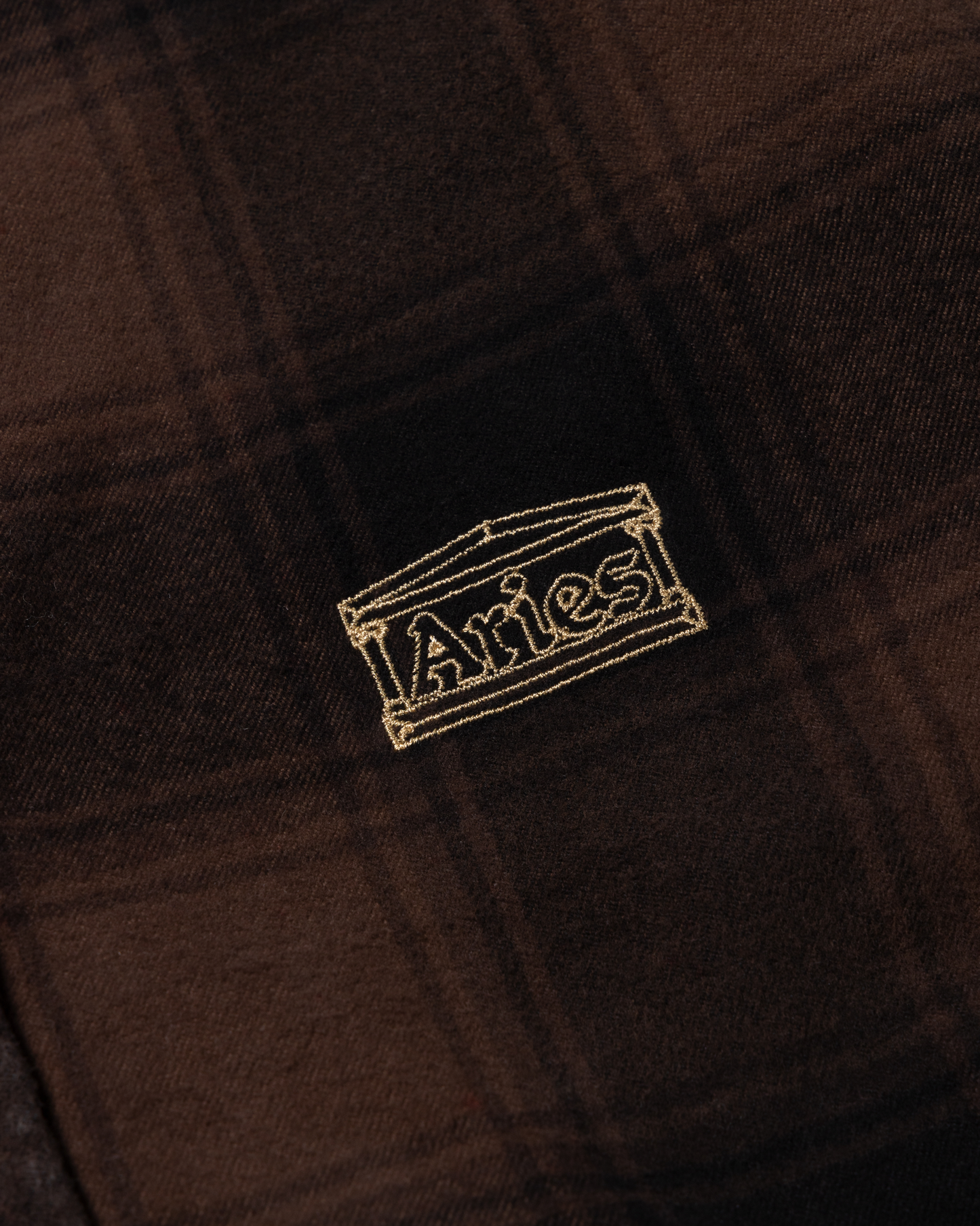 Brushed Flannel Patchwork LS Shirt