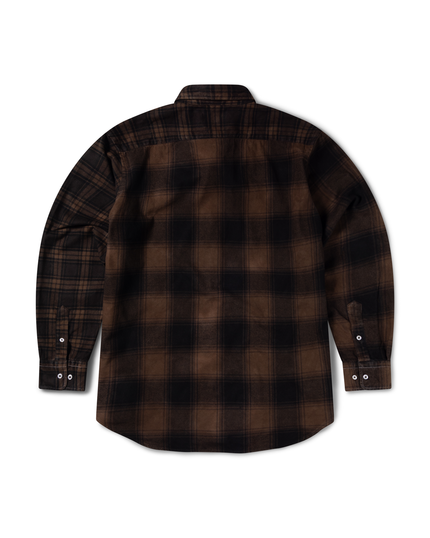 Brushed Flannel Patchwork LS Shirt
