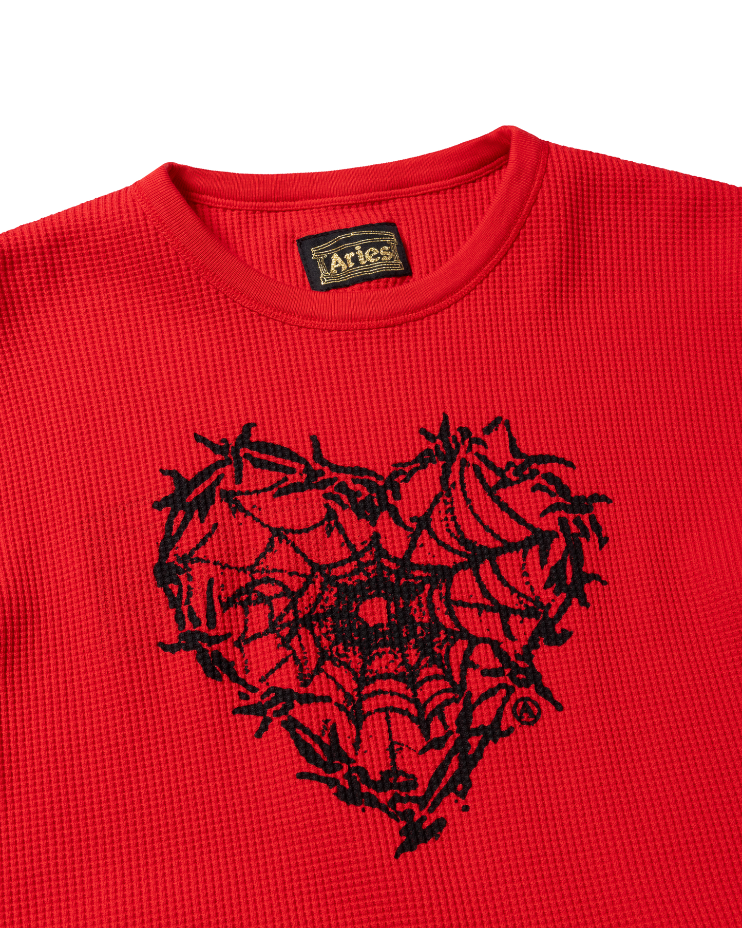 Reversible Barbed Love Temple Waffle LS Tee