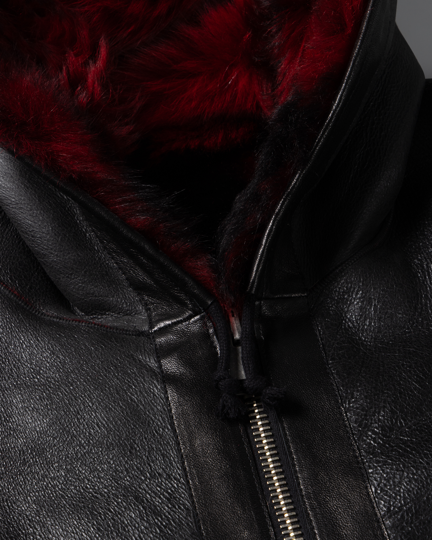 Oversized Hooded Sheepskin Jacket