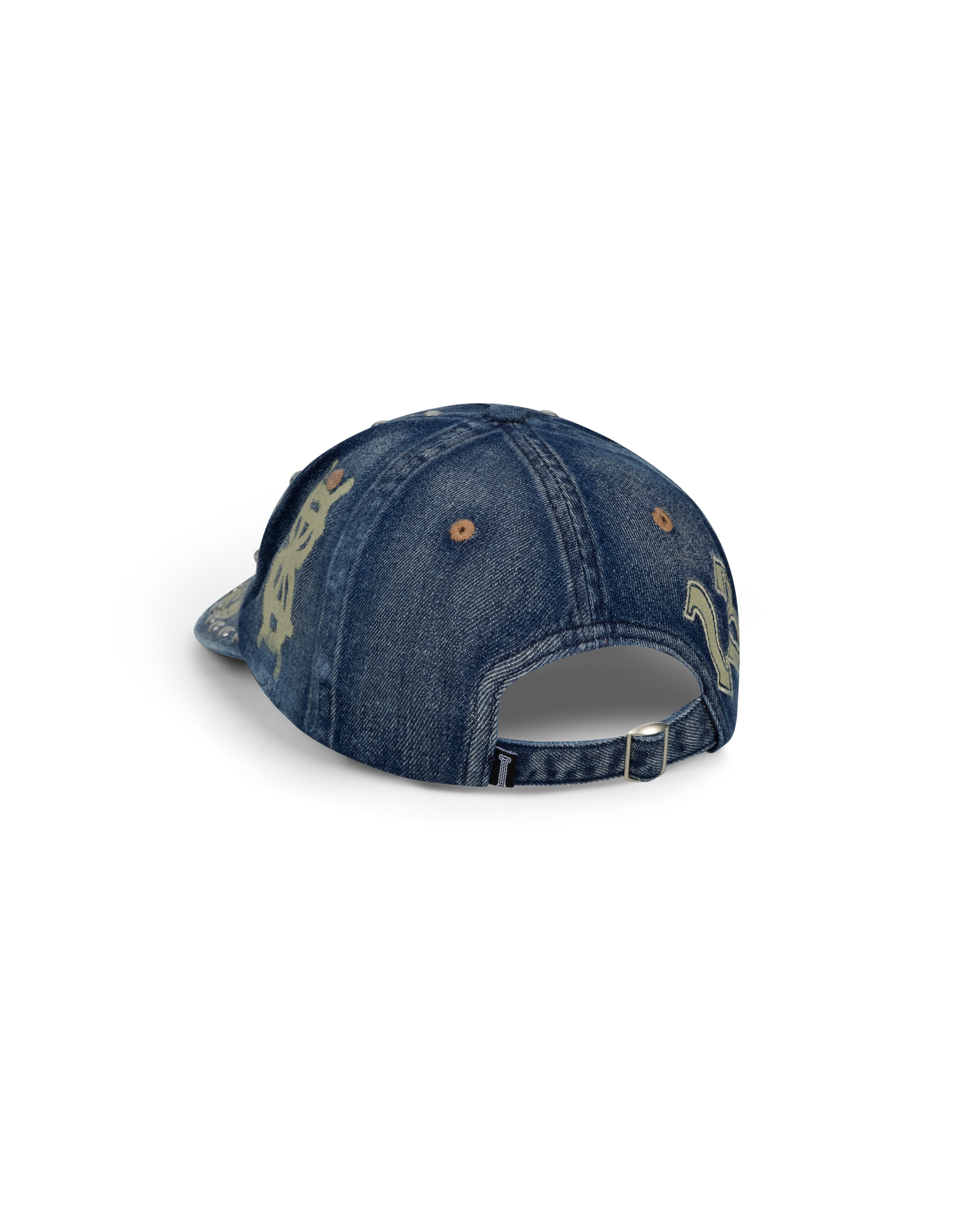 Studded Mega Graphic Denim Cap