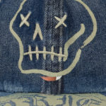 Studded Mega Graphic Denim Cap