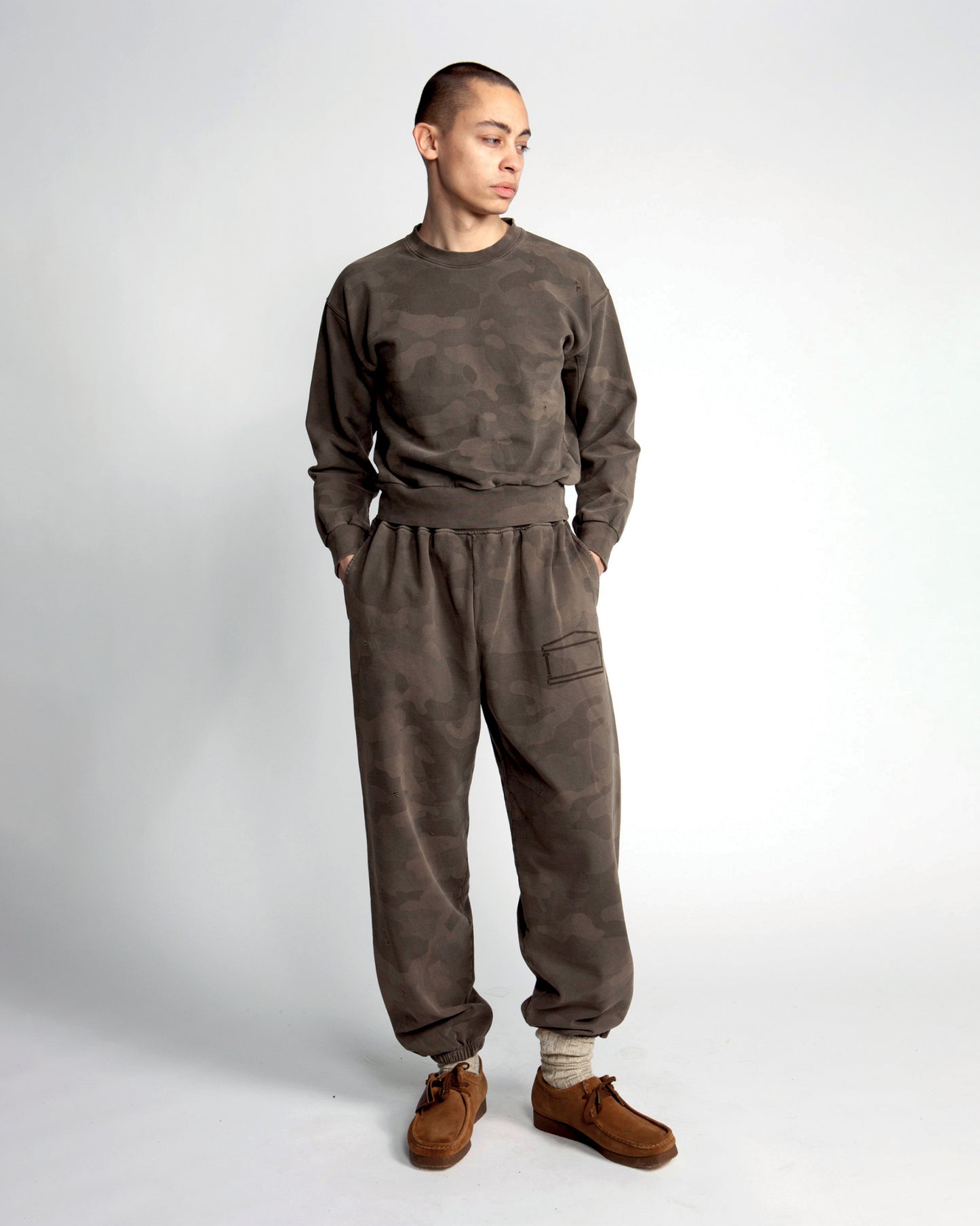 Aged Camo Sweat