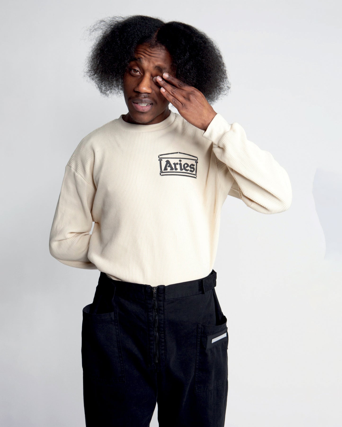 Waffle LS Tee