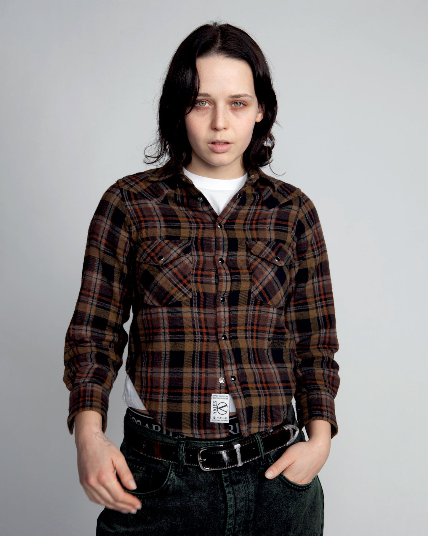 OD Plaid Western Shirt