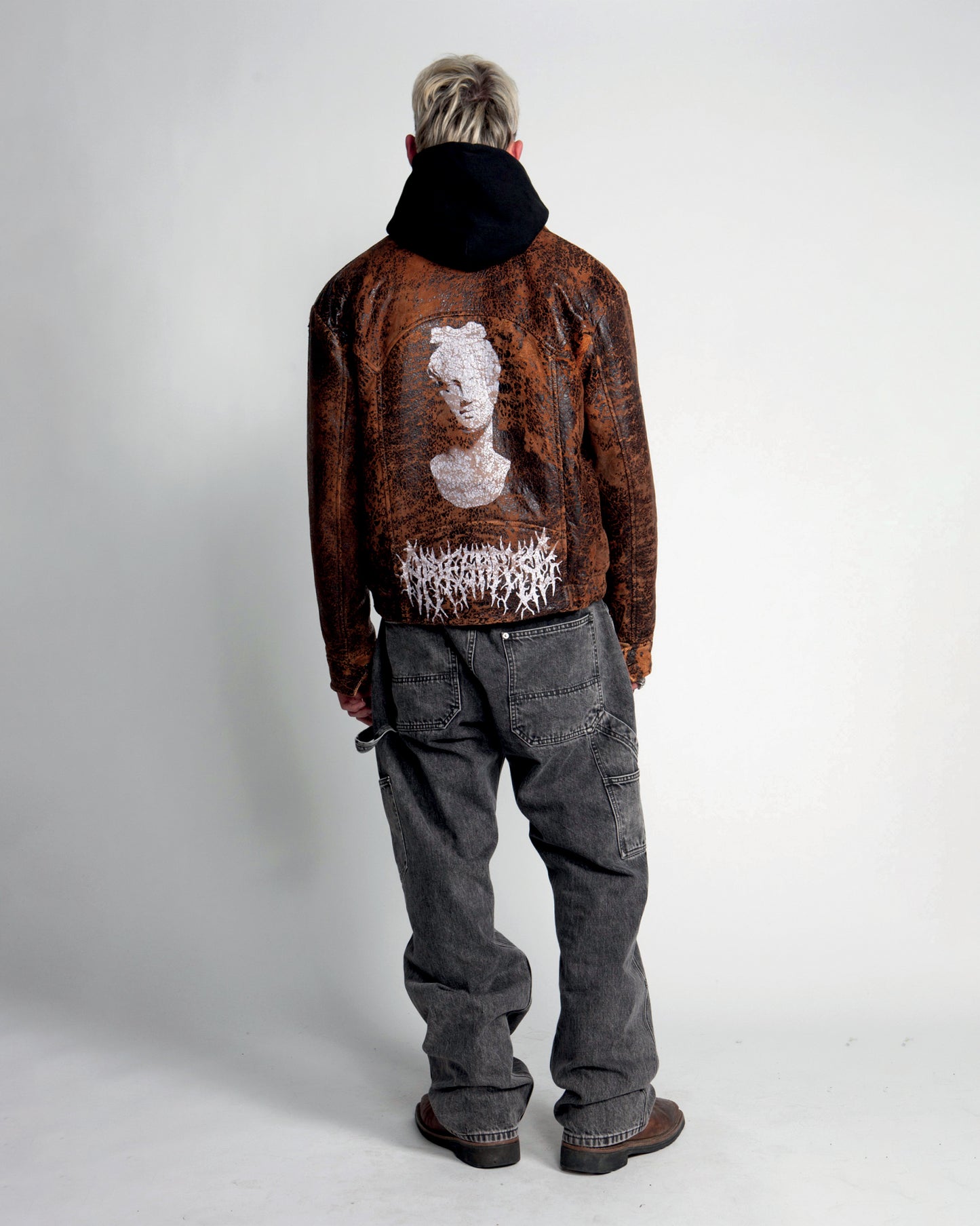 Distressed Leather Jacket