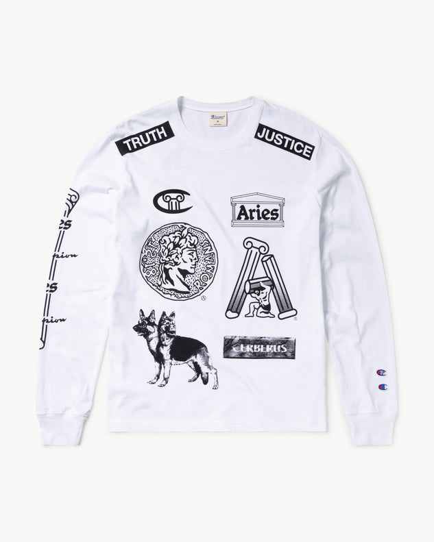 Aries x Champion Sponsor LS Tee
