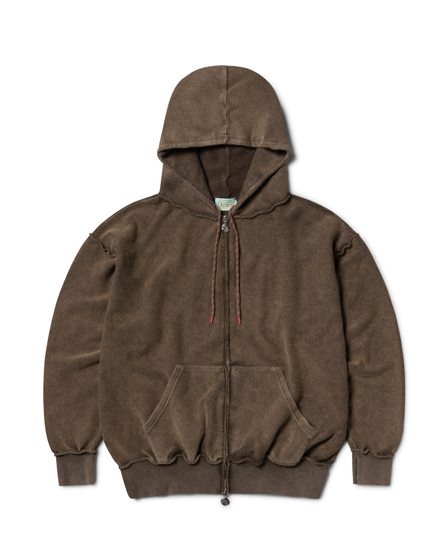 Aged Reverso Temple Zip Through Hoodie