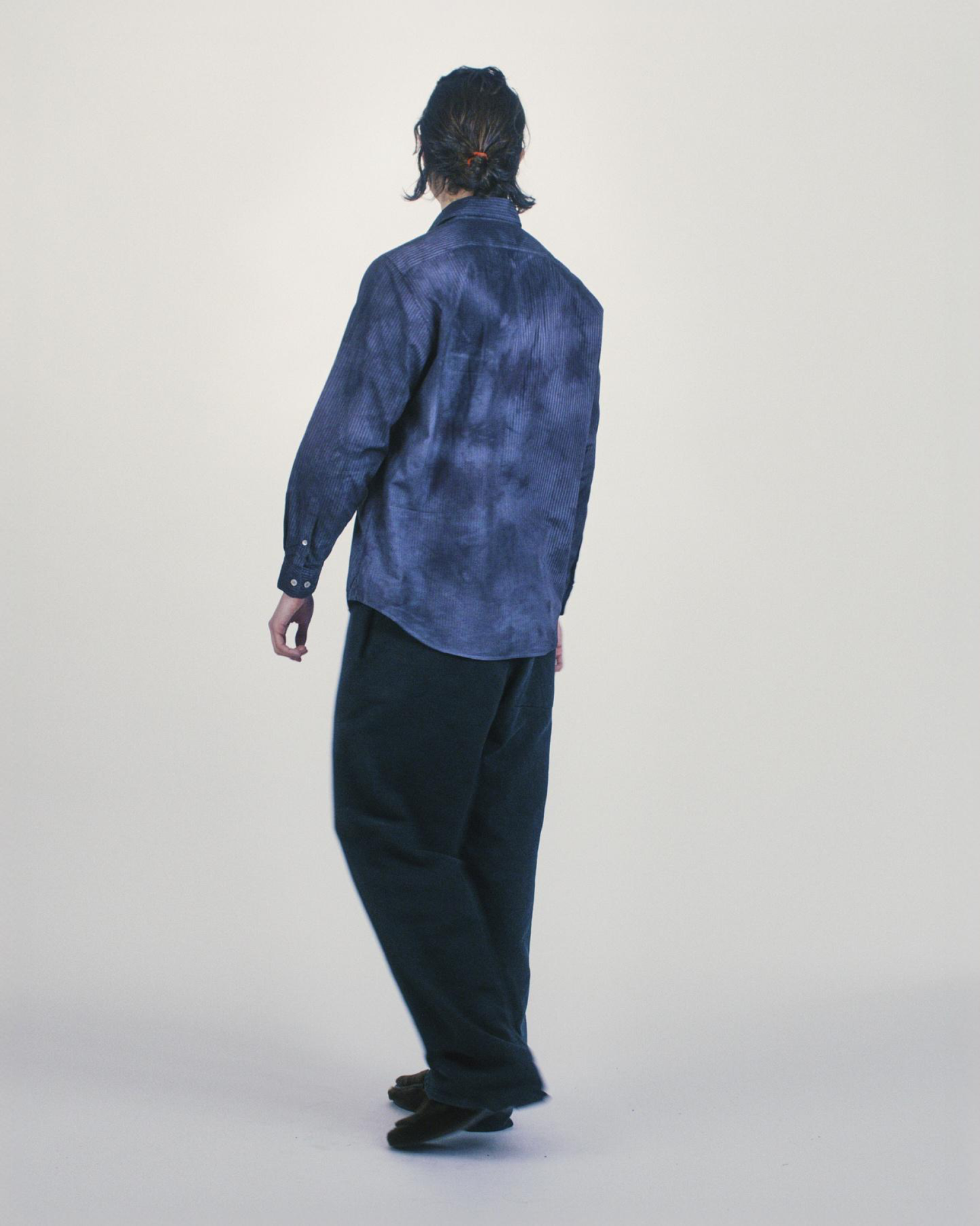 Tie Dye Stripe Poplin Shirt