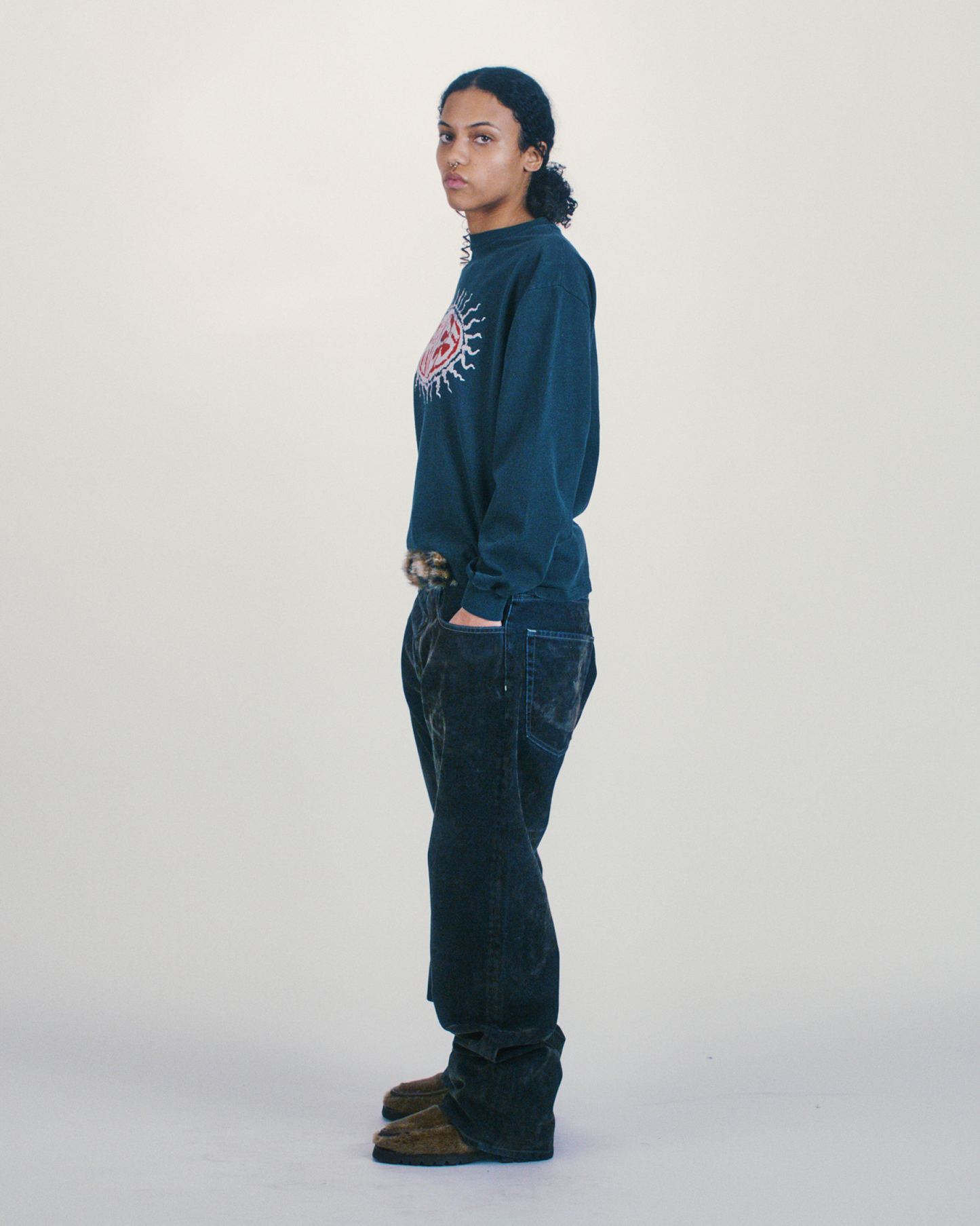 Worn Flock Batten Jean