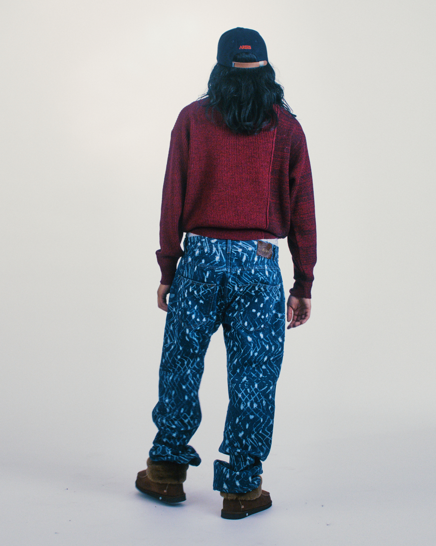 Bi-colour Fisherman Sweater