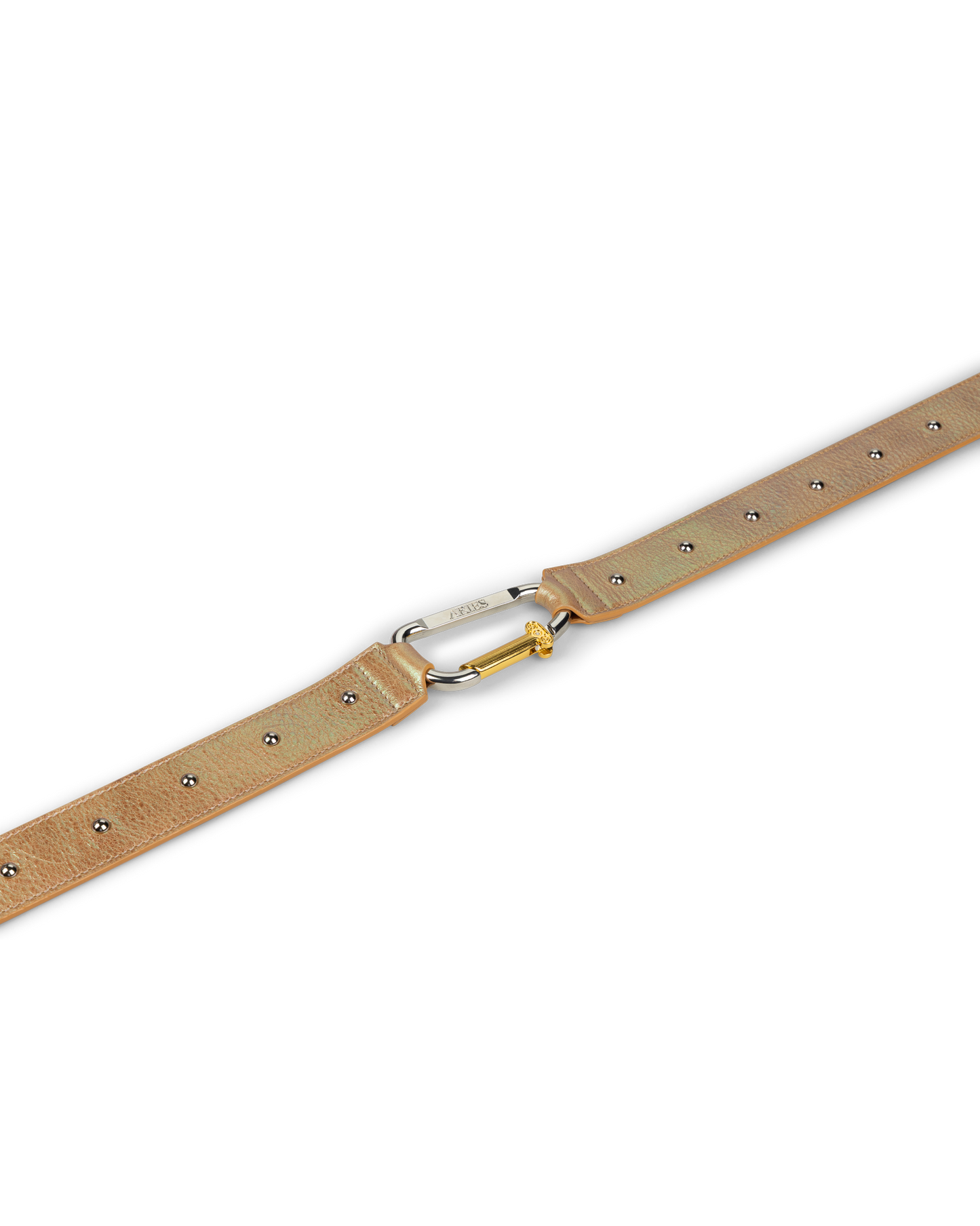 Pearl Leather Studded Mazzo Belt