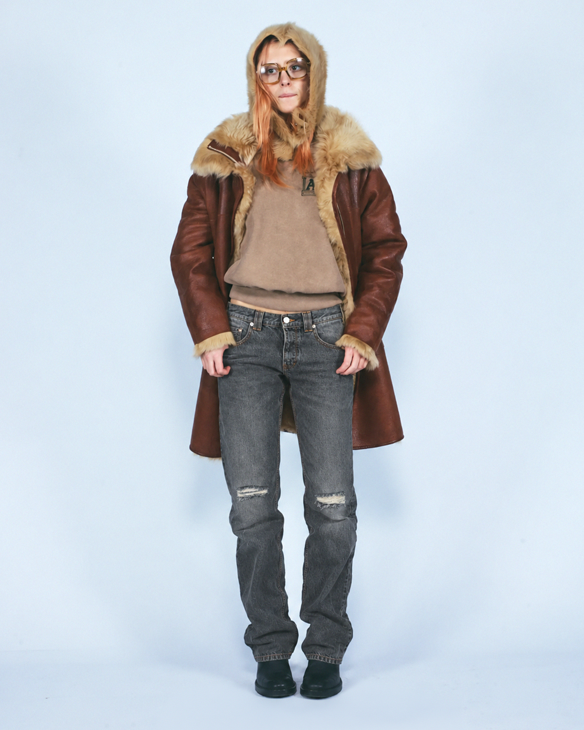Heavy Distressed Ripped Low Rise Tyrone Jean