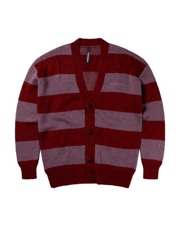 Striped Mohair Oversized Cardigan