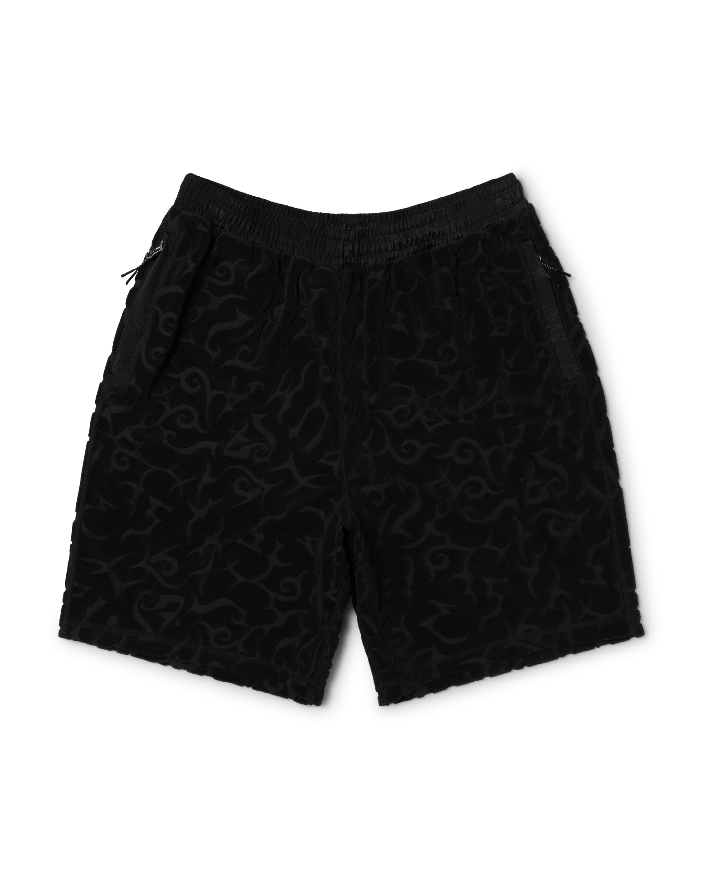 puma x aries tribal jacquard towelling shorts