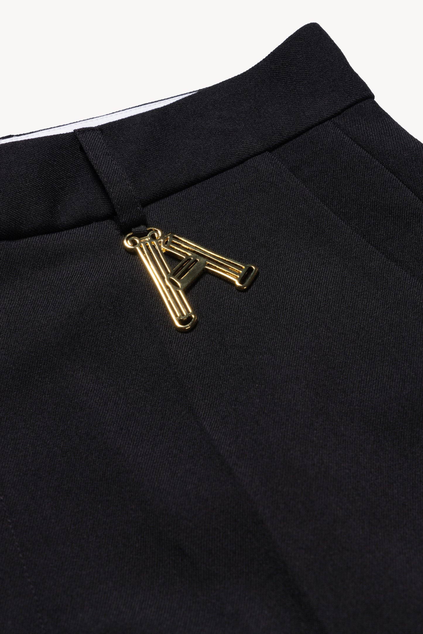 Zip Detail Tailored Trousers