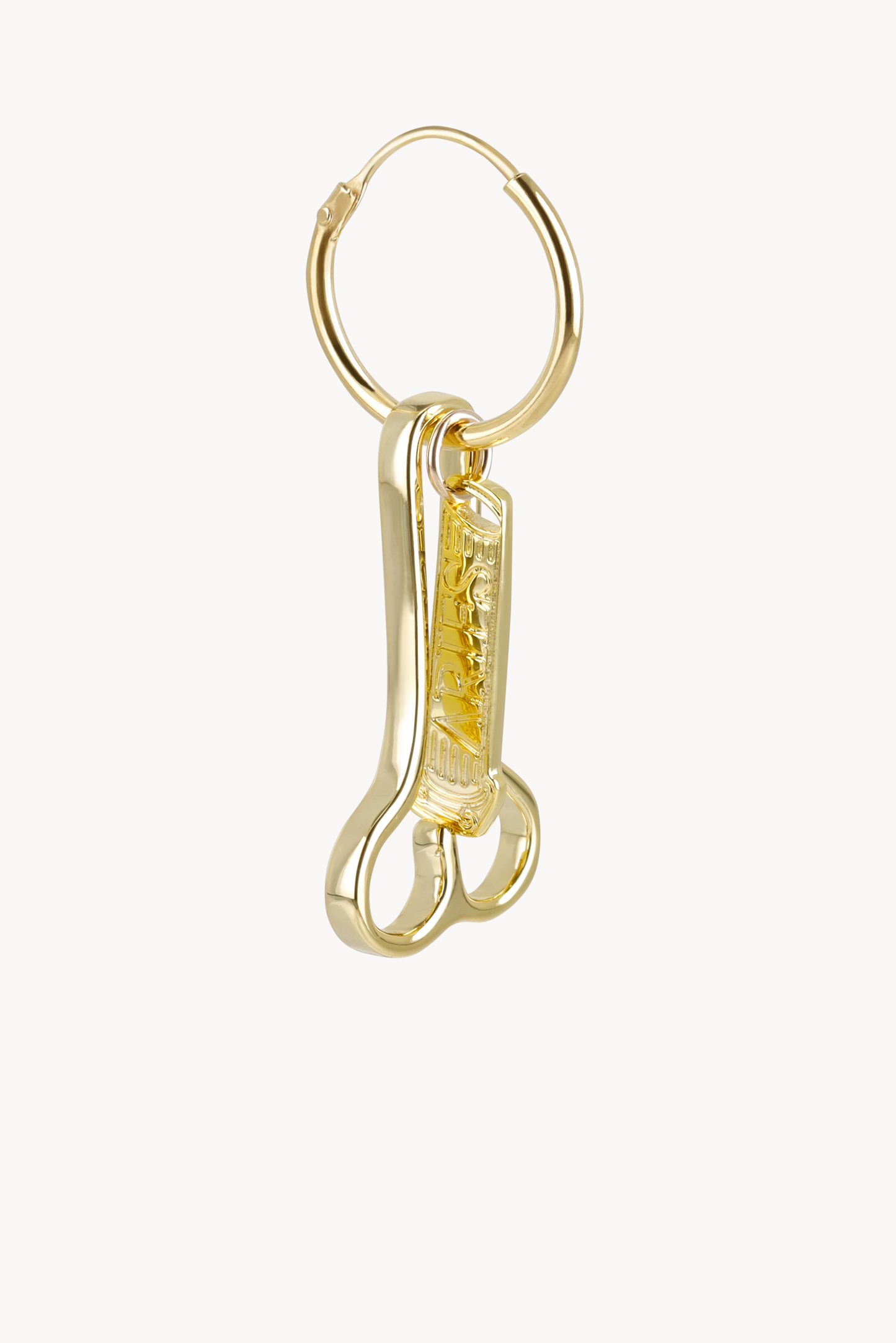 Tiny Column Charm Earring