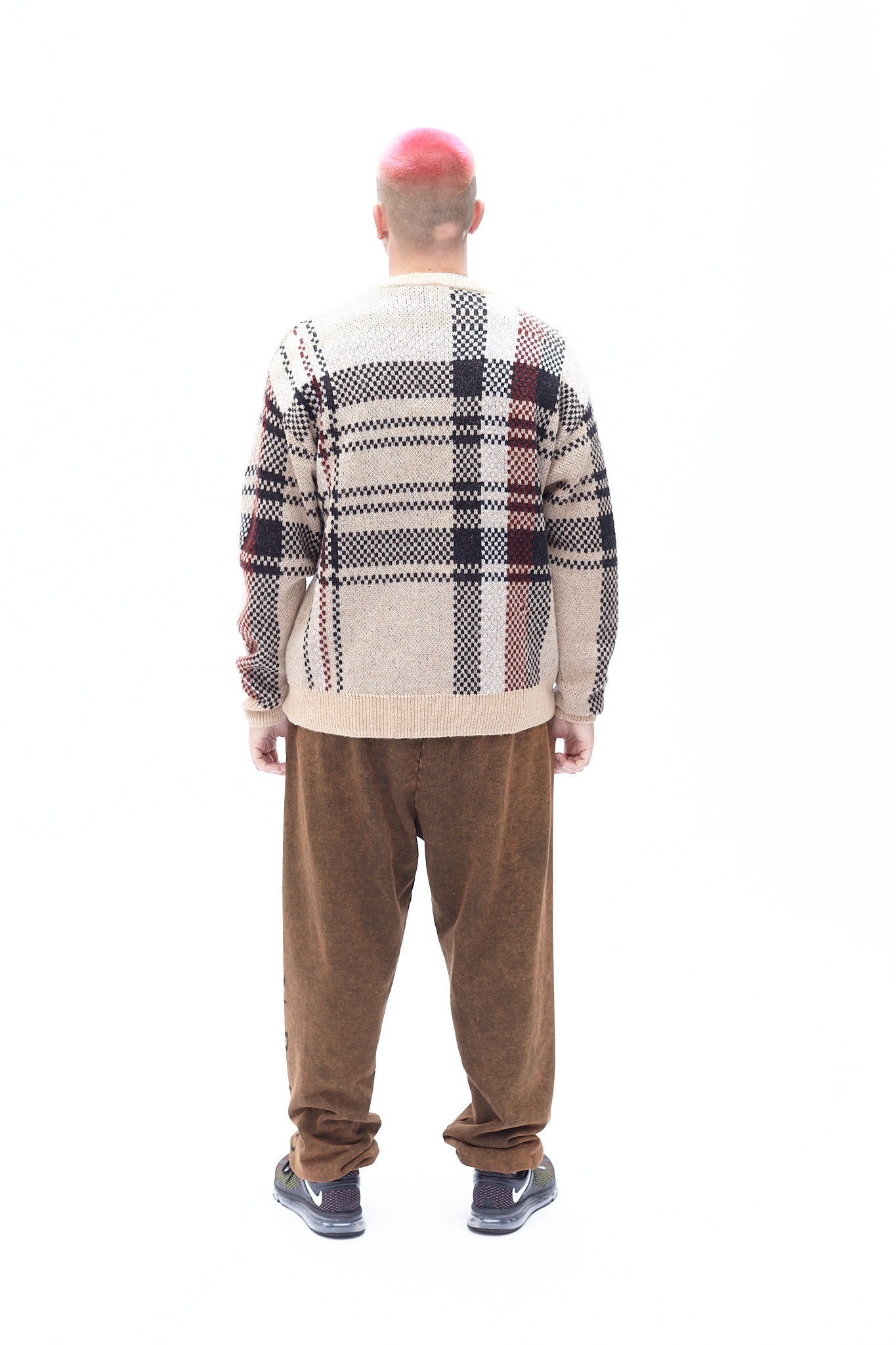 Johnny Plaid Crew Neck Jumper