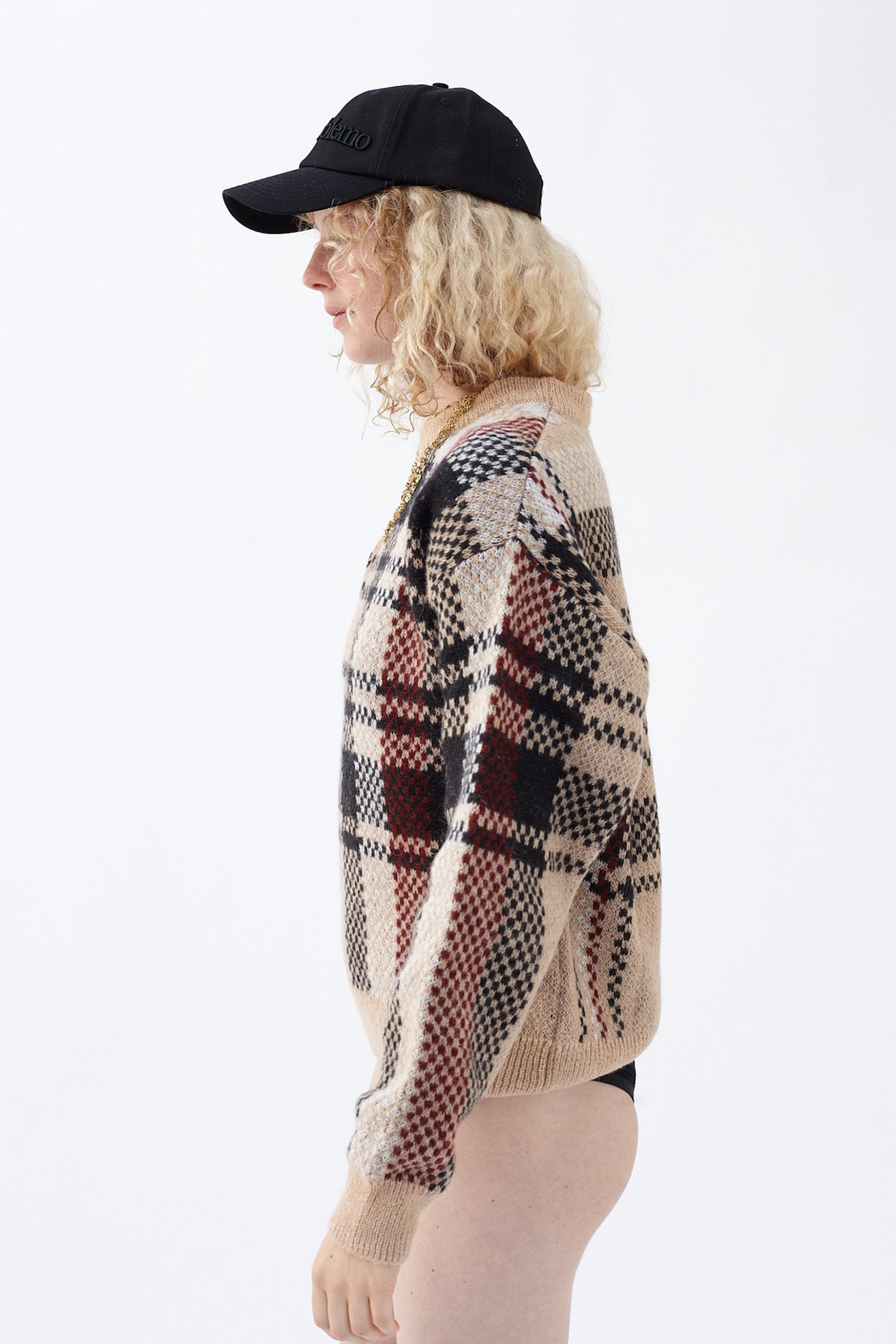 Johnny Plaid Crew Neck Jumper
