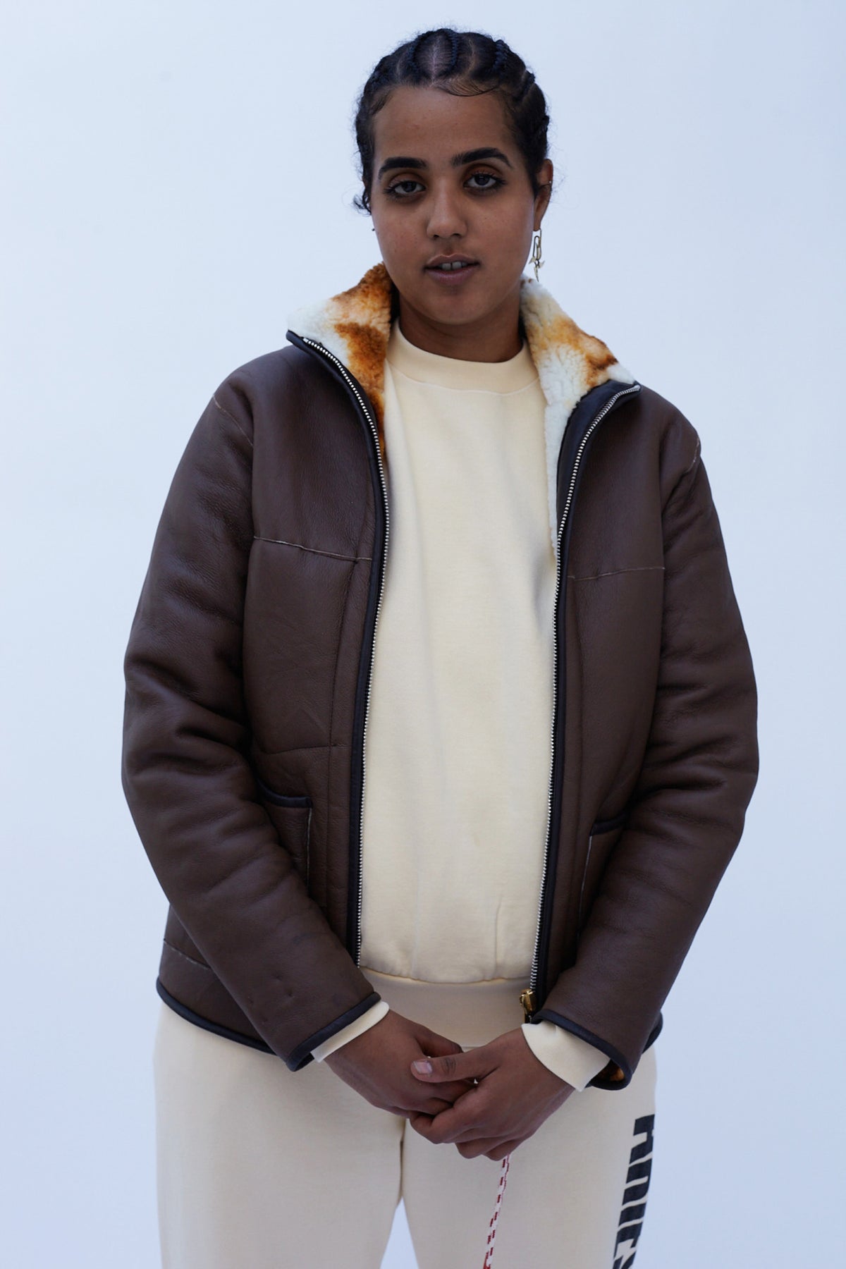 Tie Dye Sheepskin Tech Jacket